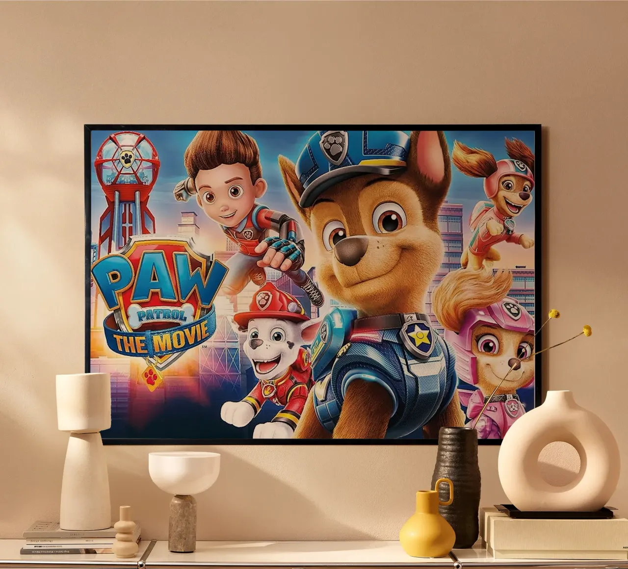 Paw Patrol poster con telaio in plastica da Cobron Studio