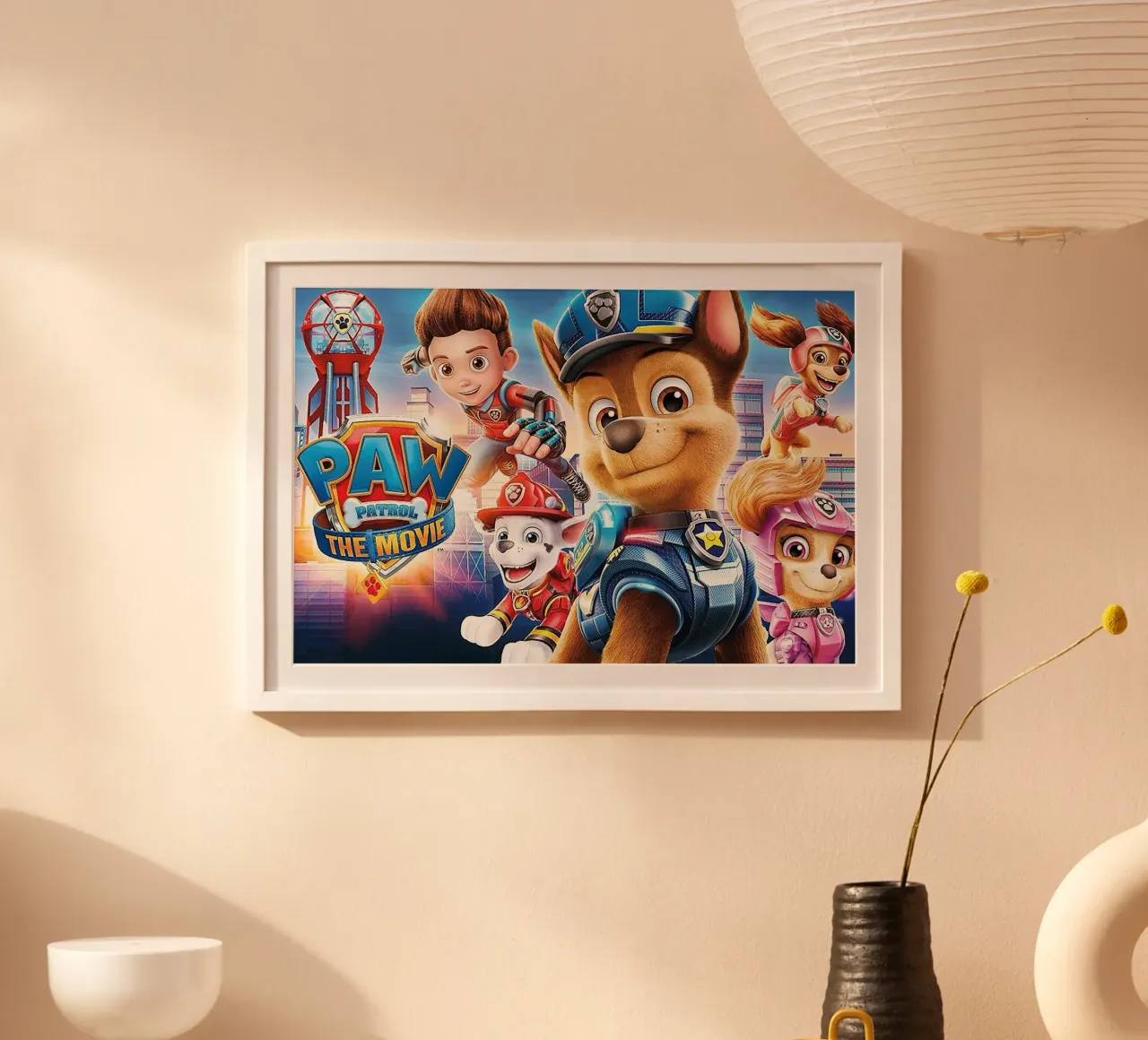 Paw Patrol poster con telaio in plastica da Cobron Studio