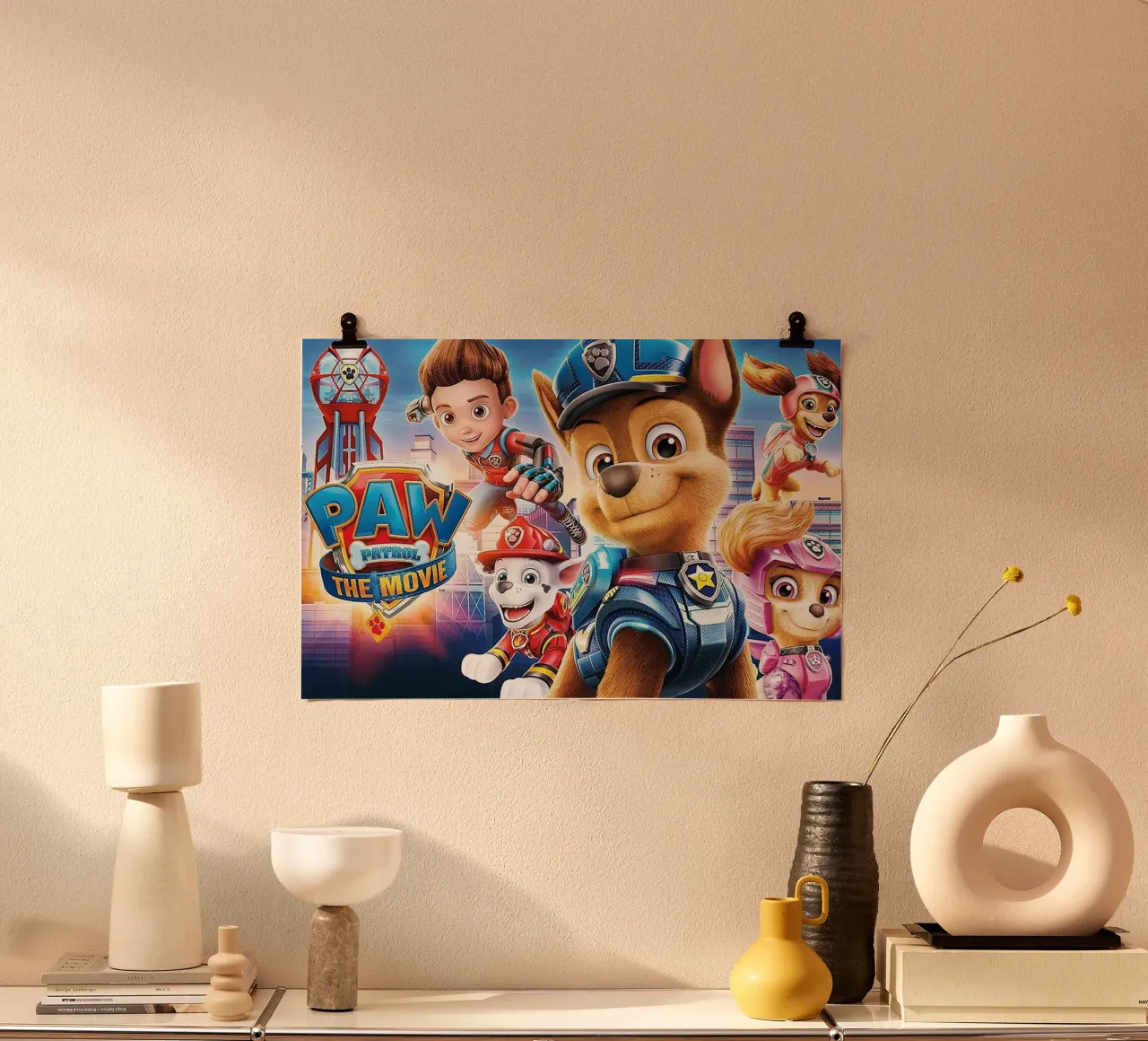 Paw Patrol poster con telaio in plastica da Cobron Studio