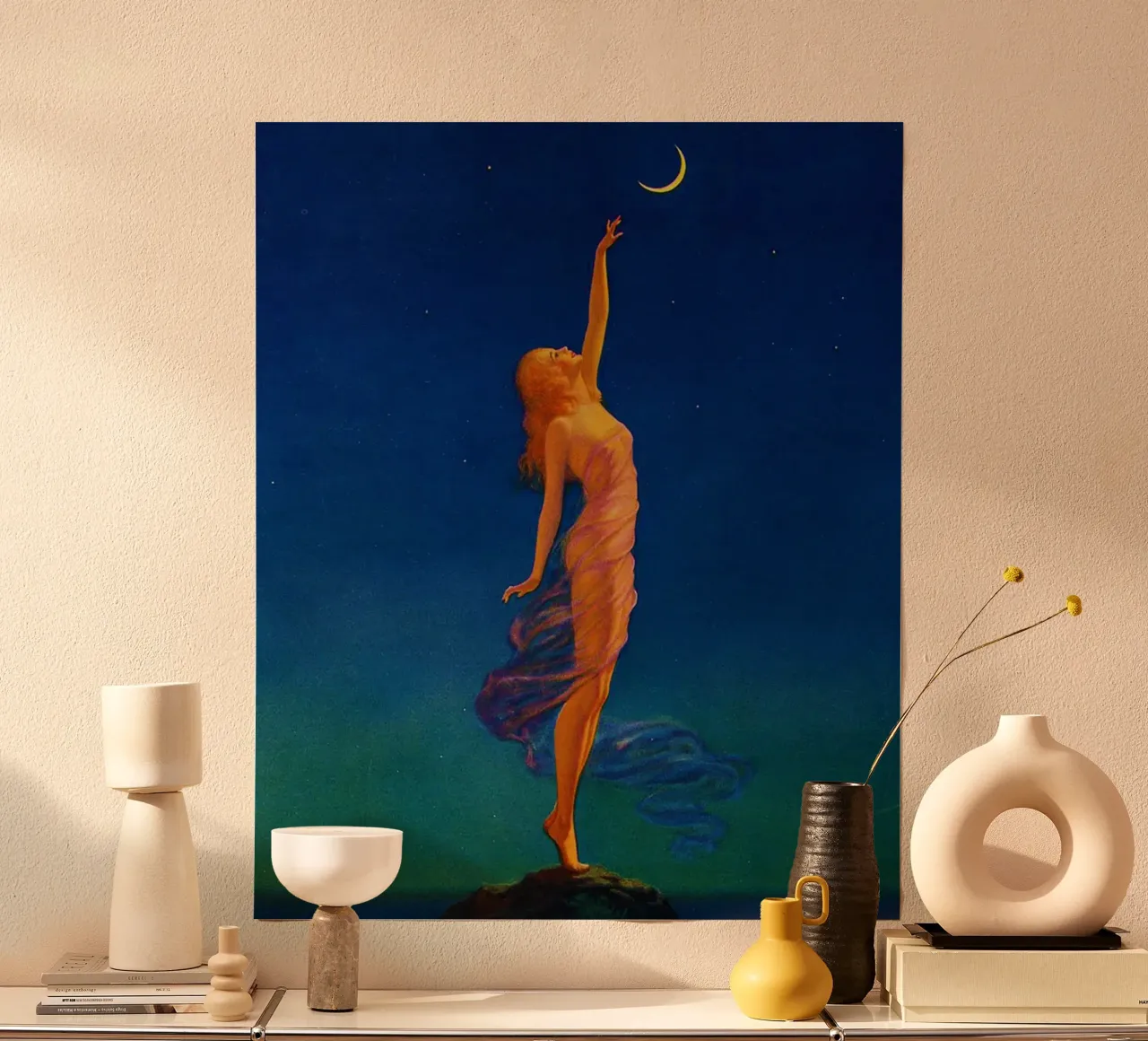 Edward Mason Eggleston – Reaching for the Moon poster by Venus Art