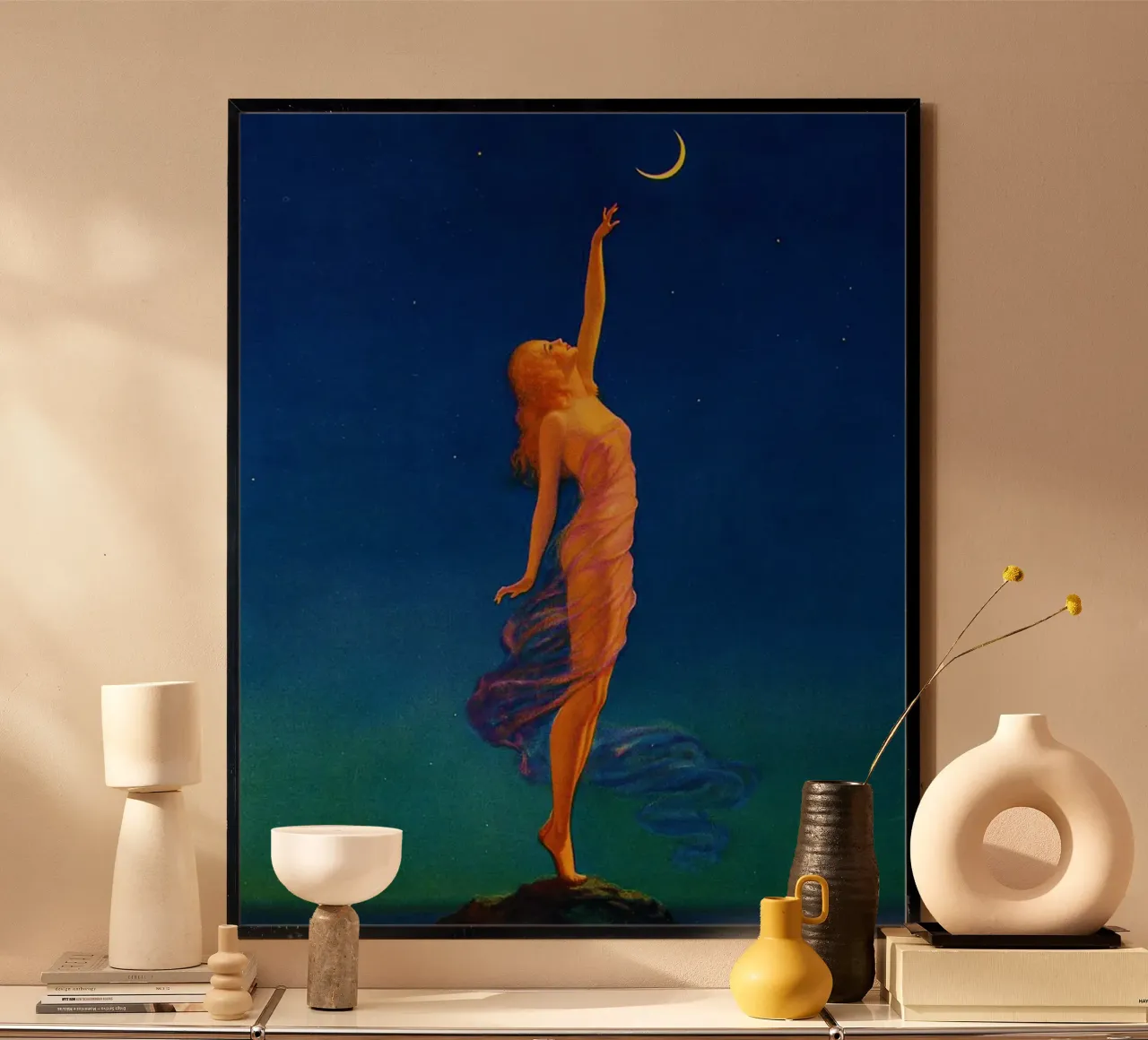 Edward Mason Eggleston – Reaching for the Moon poster by Venus Art