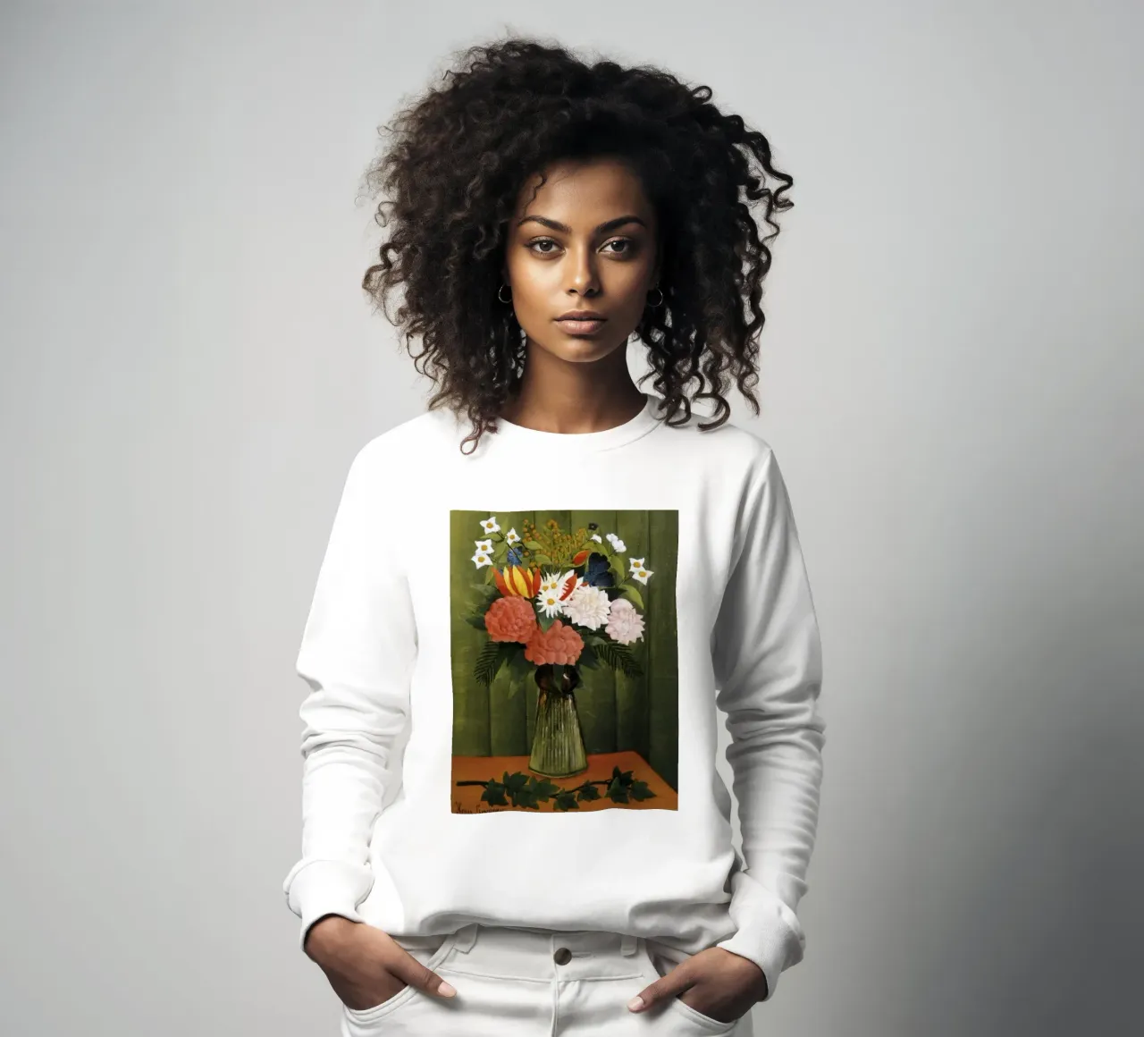 bouquet di fiori dipinto felpa da taylor shop