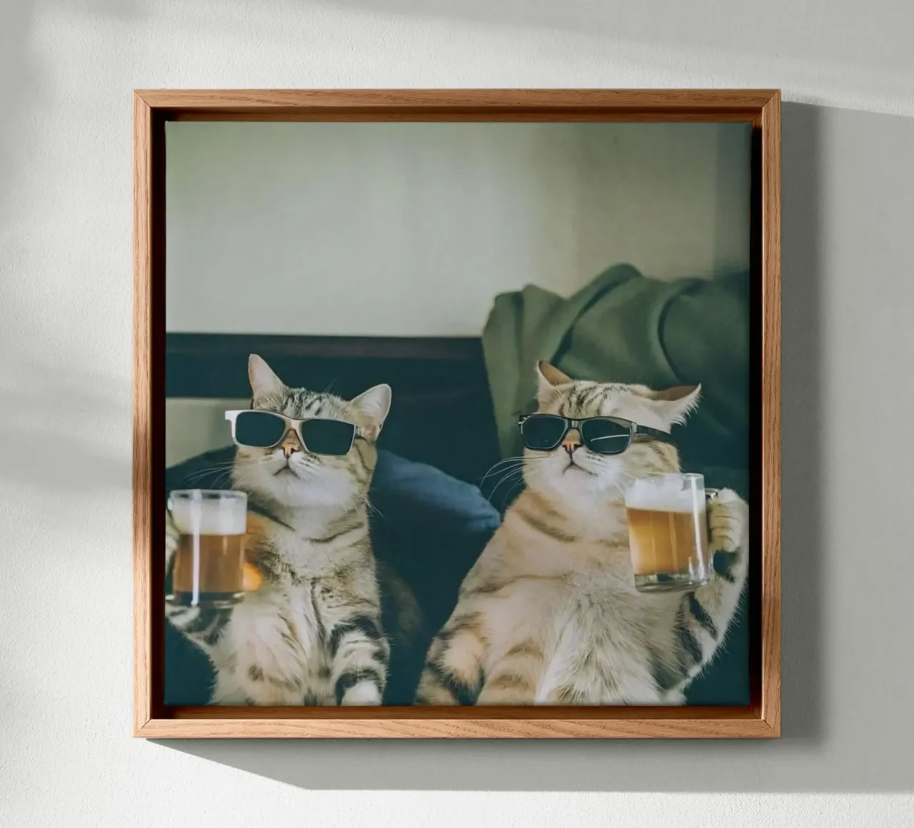 cats cheer beer canvas met Baklijst van vicgaler