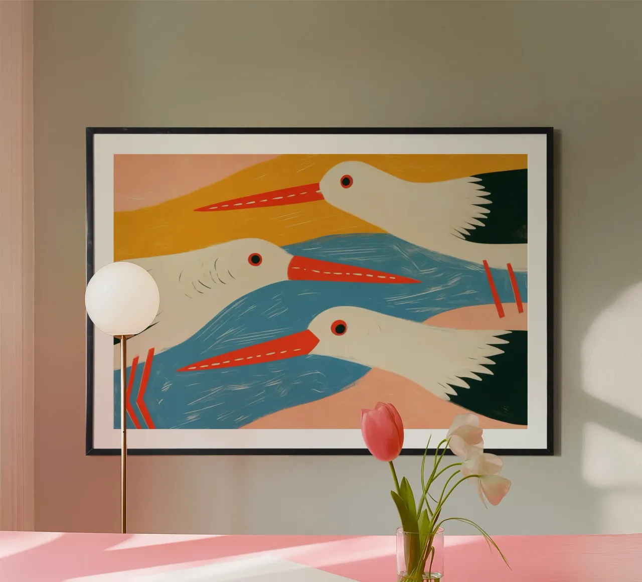 Tre beccacce di mare | Uccelli marini decorativi poster da Autofocus