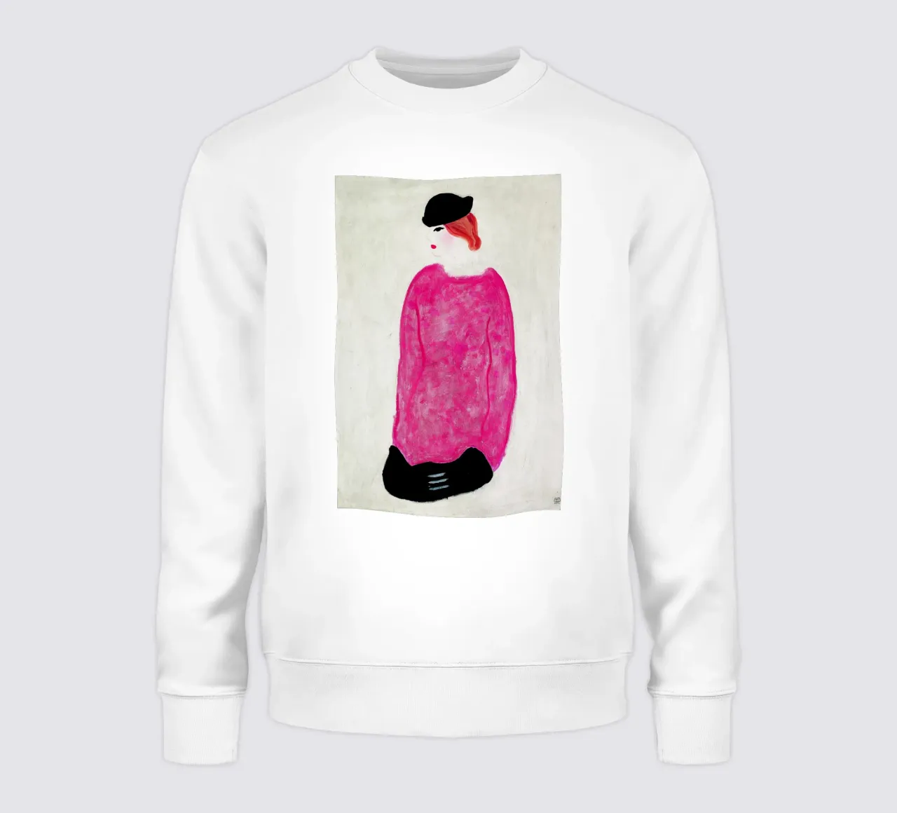 Donna in rosso - Chang Yu (Sanyu) felpa da Classic Art Prints