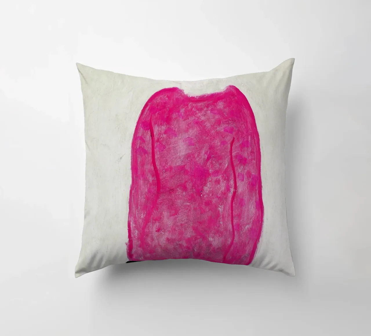 Donna in rosso - Chang Yu (Sanyu) cuscino da Classic Art Prints