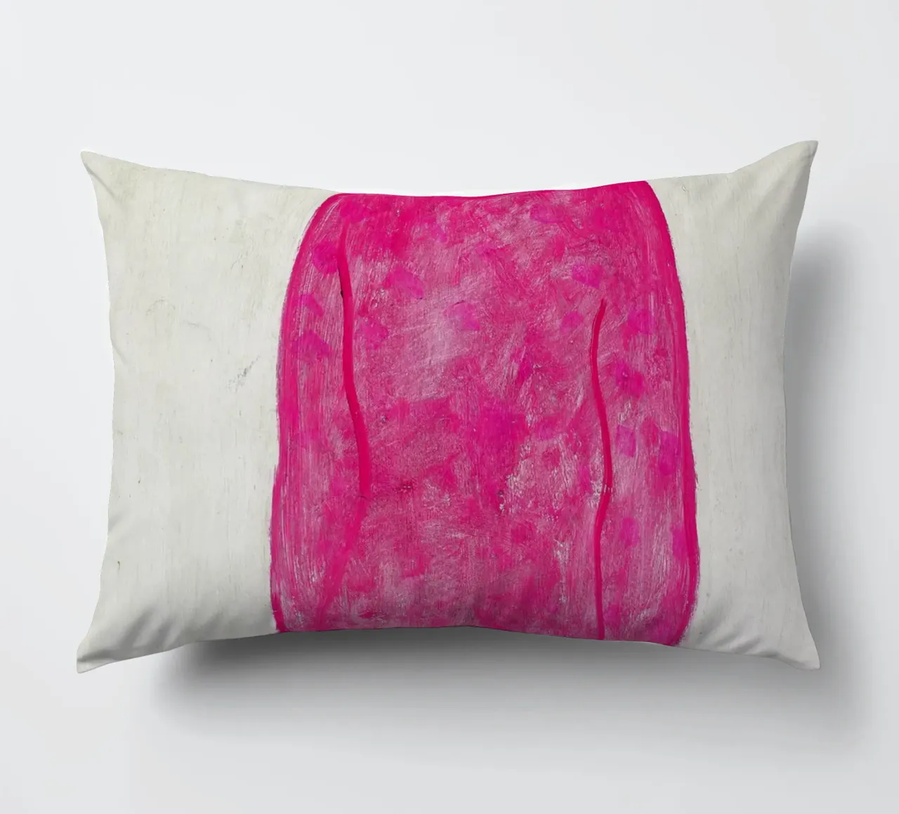 Donna in rosso - Chang Yu (Sanyu) cuscino da Classic Art Prints