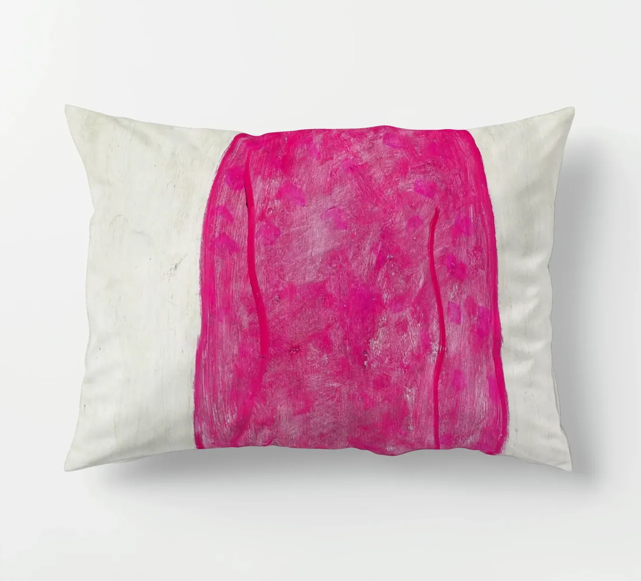 Donna in rosso - Chang Yu (Sanyu) cuscino da Classic Art Prints
