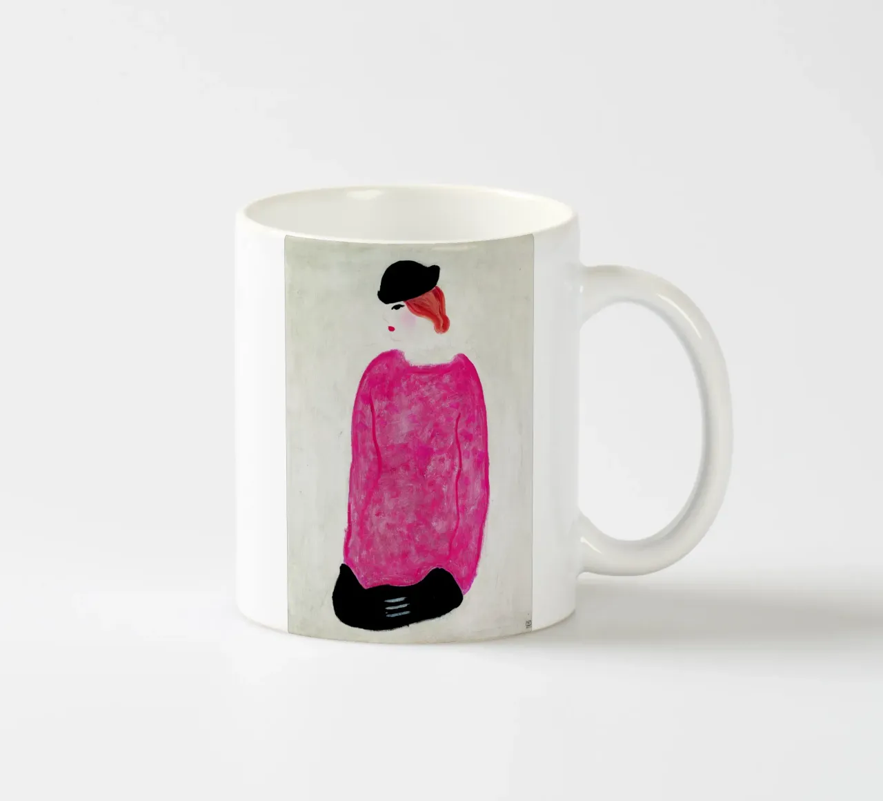 Donna in rosso - Chang Yu (Sanyu) tazza in ceramica da Classic Art Prints