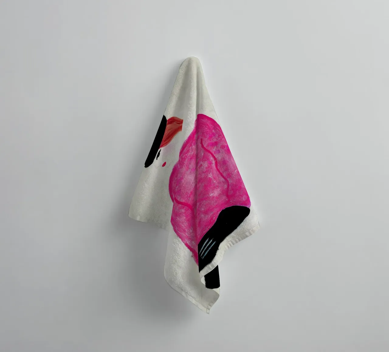 Donna in rosso - Chang Yu (Sanyu) asciugamano da bagno da Classic Art Prints