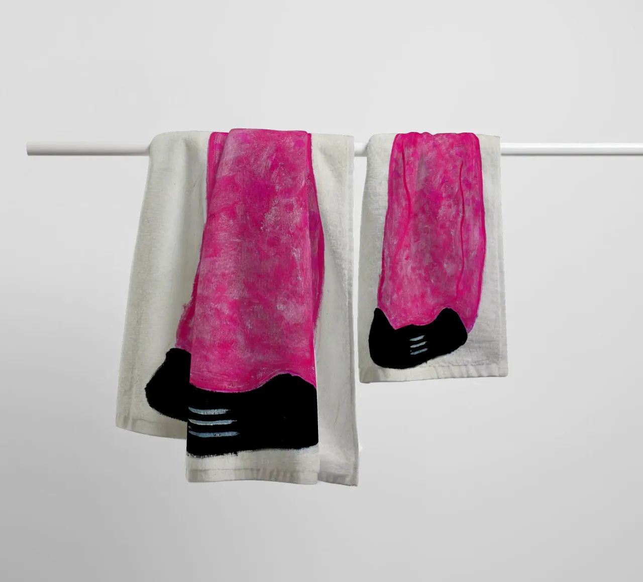 Donna in rosso - Chang Yu (Sanyu) asciugamano da bagno da Classic Art Prints