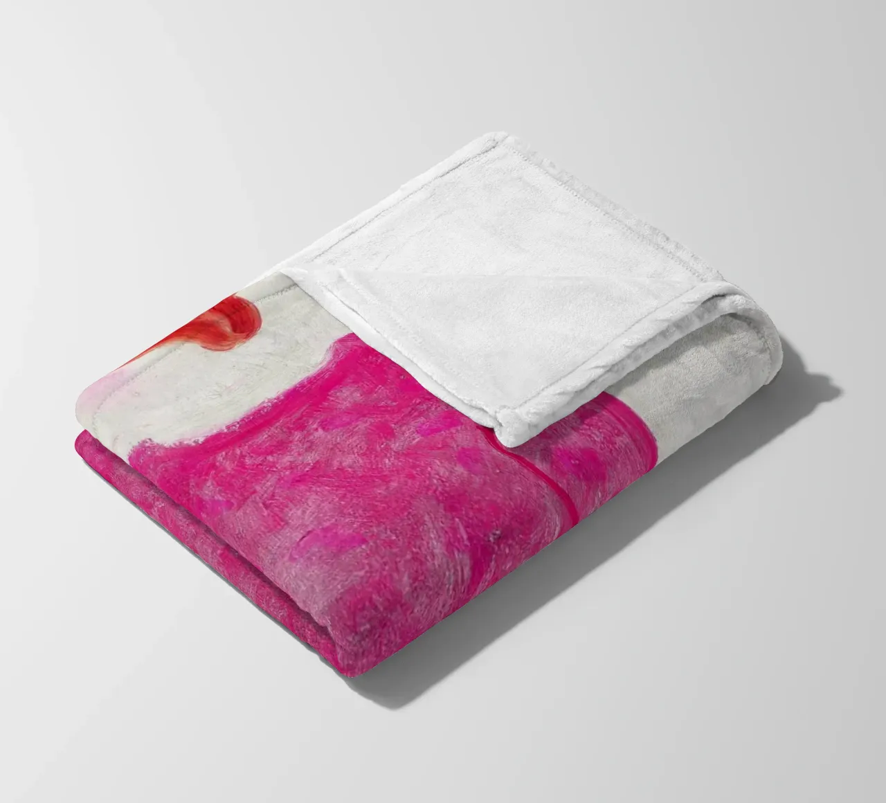 Donna in rosso - Chang Yu (Sanyu) coperta in pile da Classic Art Prints