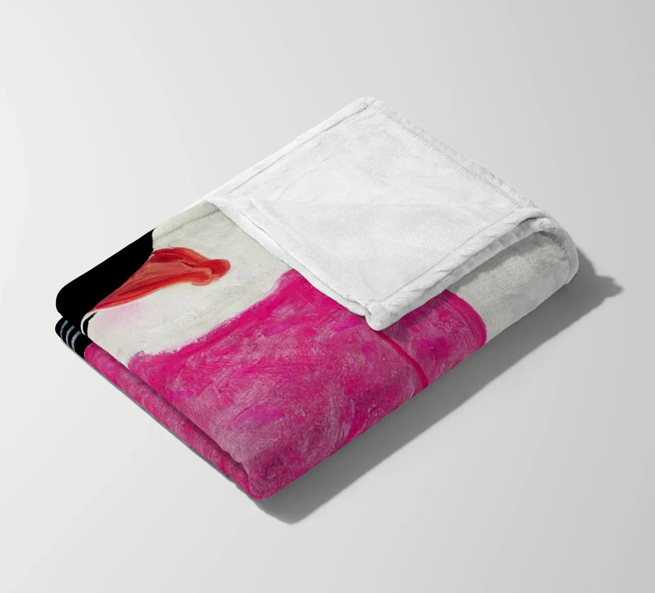 Donna in rosso - Chang Yu (Sanyu) coperta in pile da Classic Art Prints