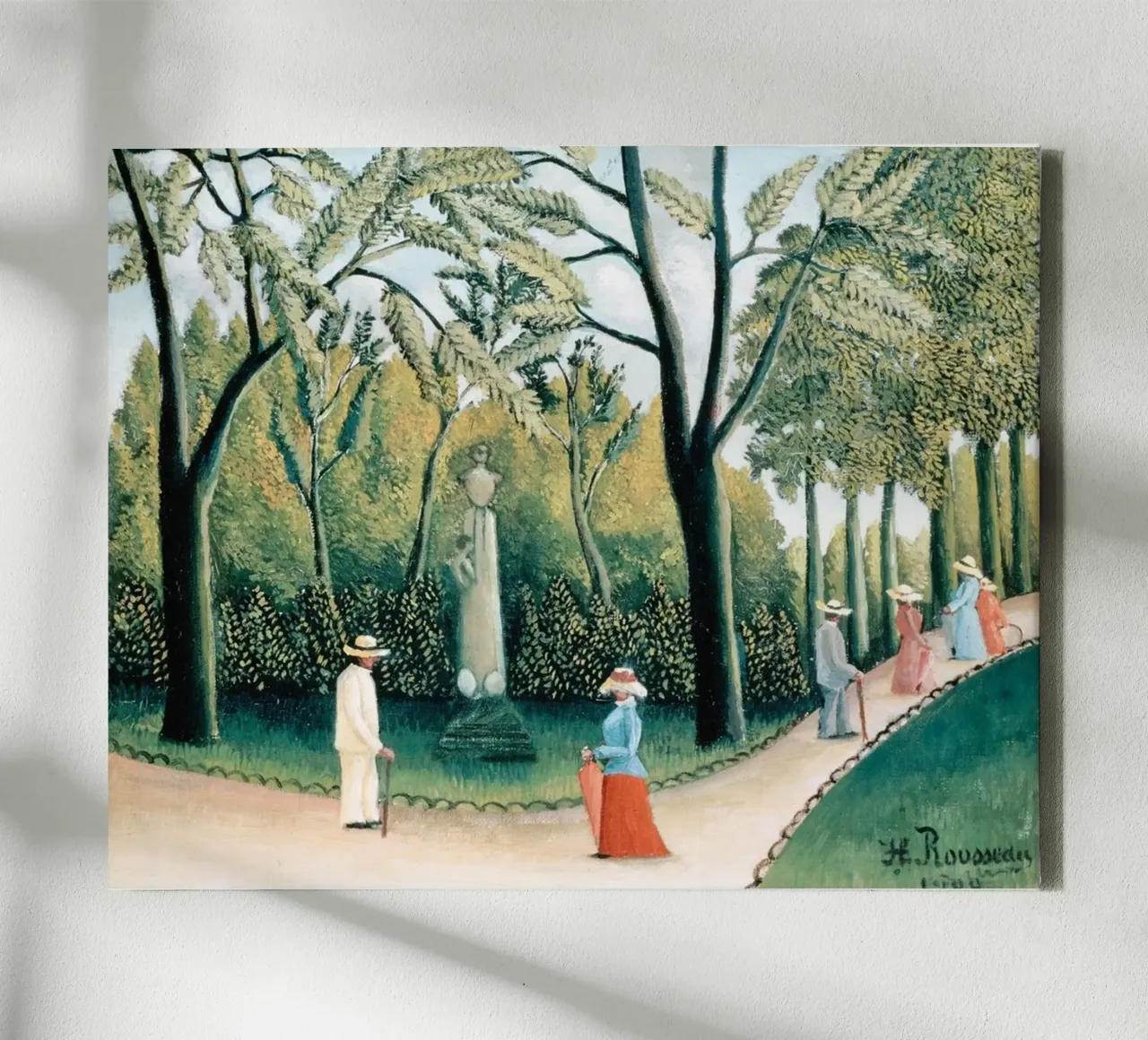 Il monumento a Chopin all'incrocio a tre vie tela con Cornice a cassetta da taylor shop
