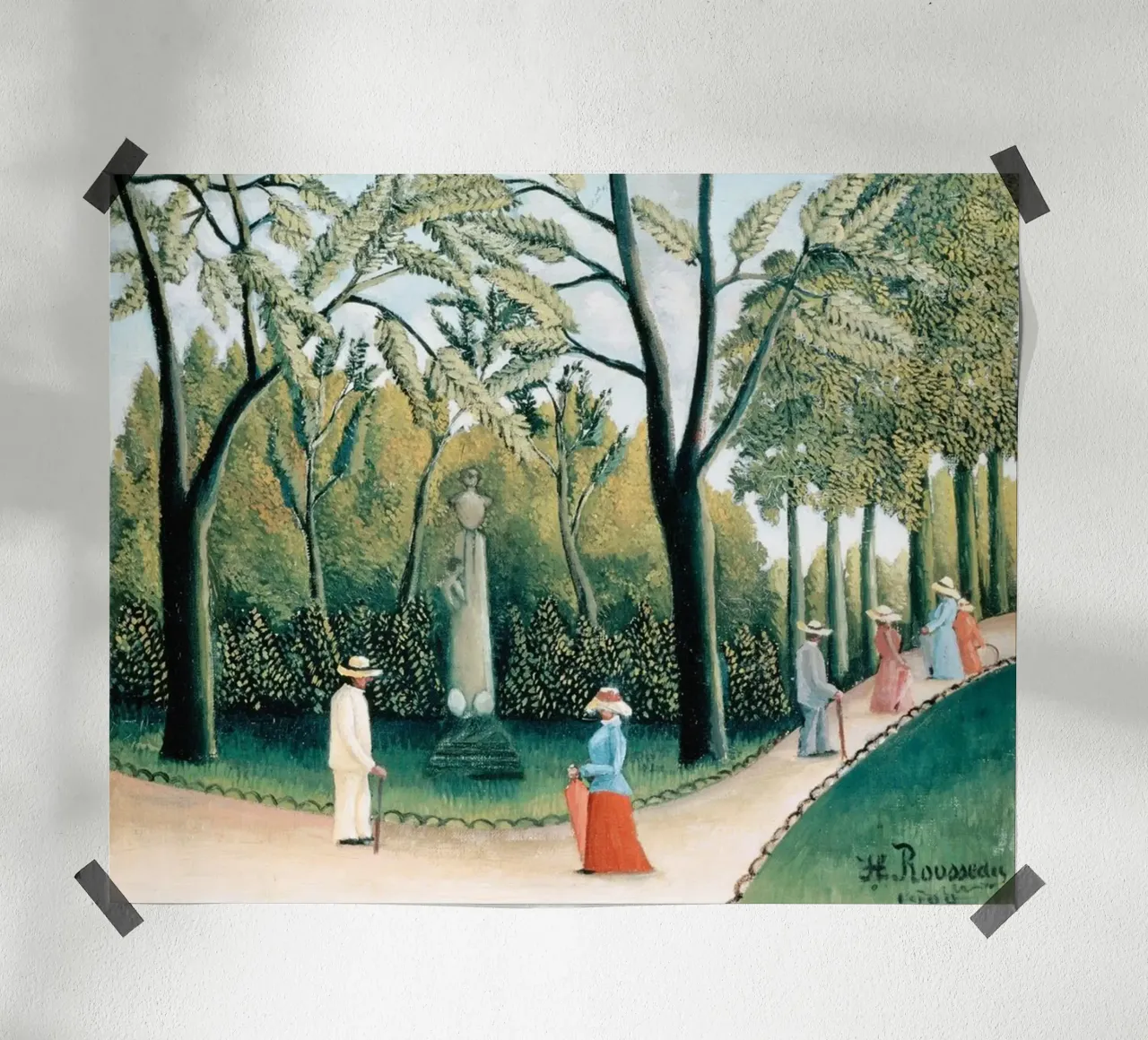 Chopin-Denkmal an der Drei-Wege-Kreuzung Poster von taylor shop