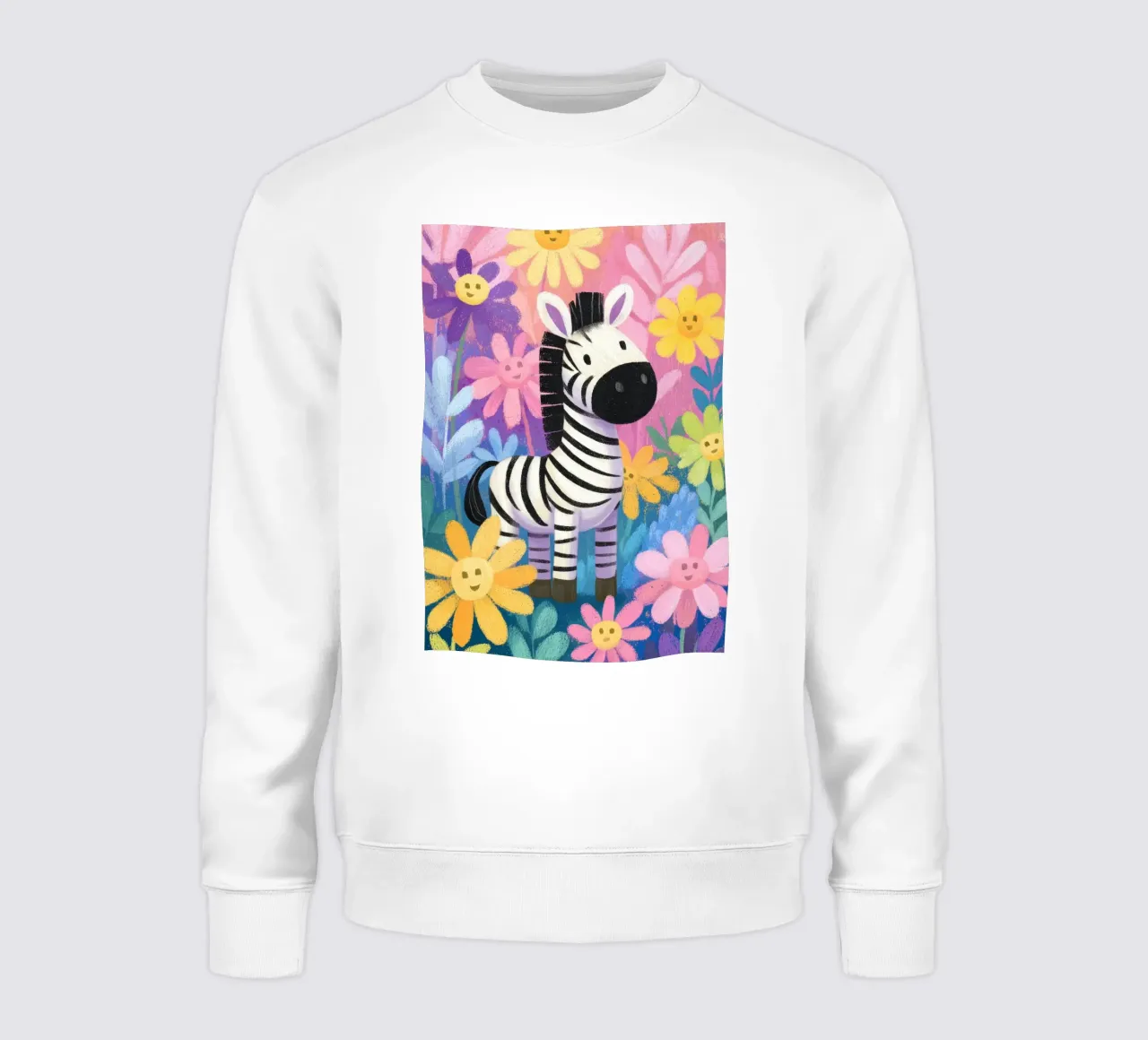 Zara the Zebra in Flowerland felpa da Kiara