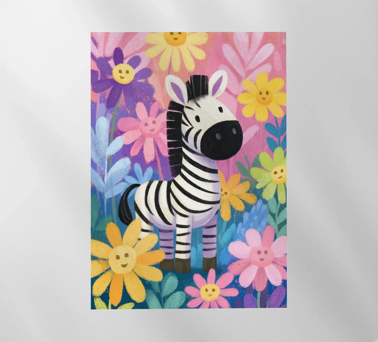 Zara the Zebra in Flowerland pellicola backlit da Kiara