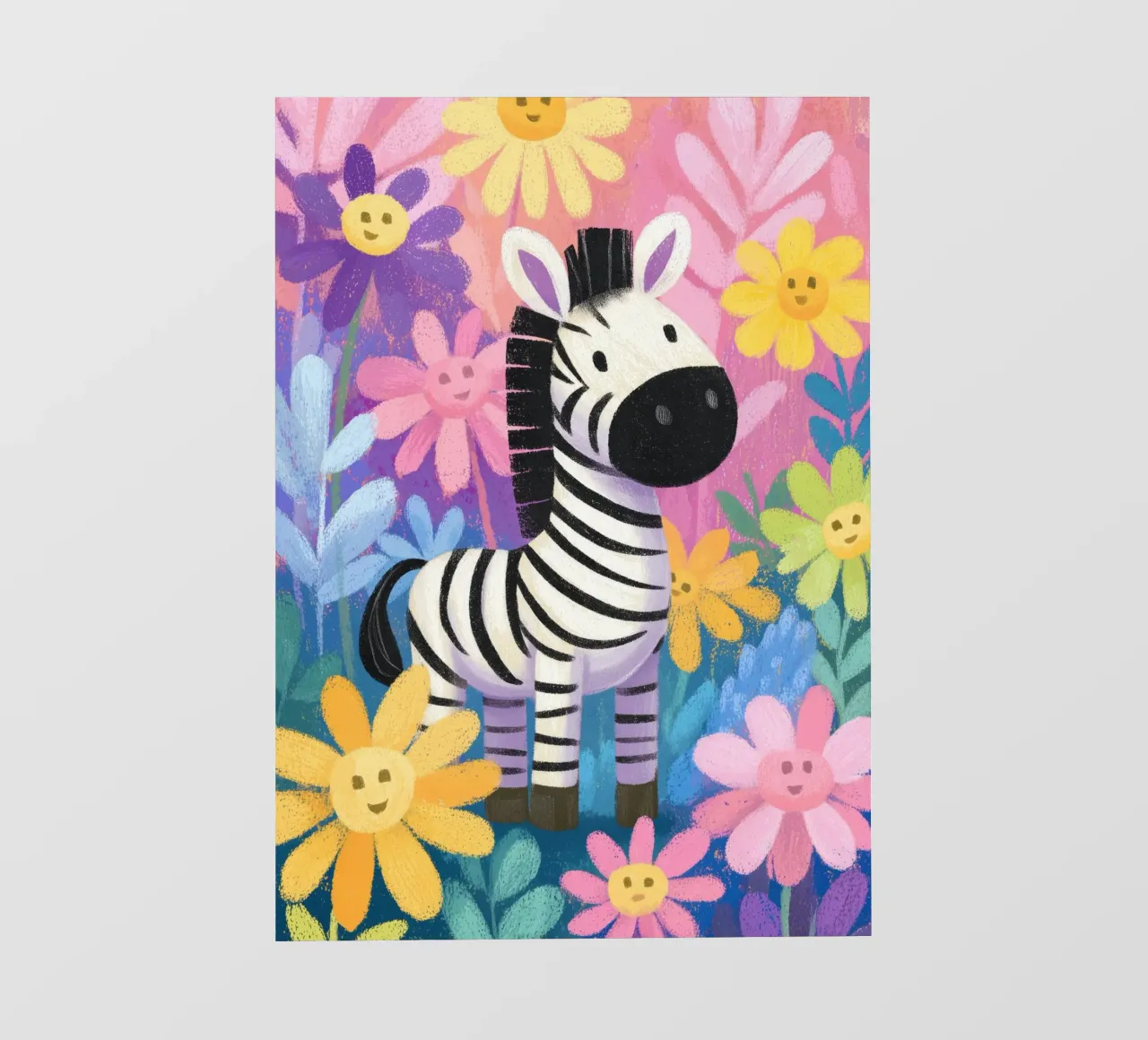 Zara the Zebra in Flowerland pellicola backlit da Kiara