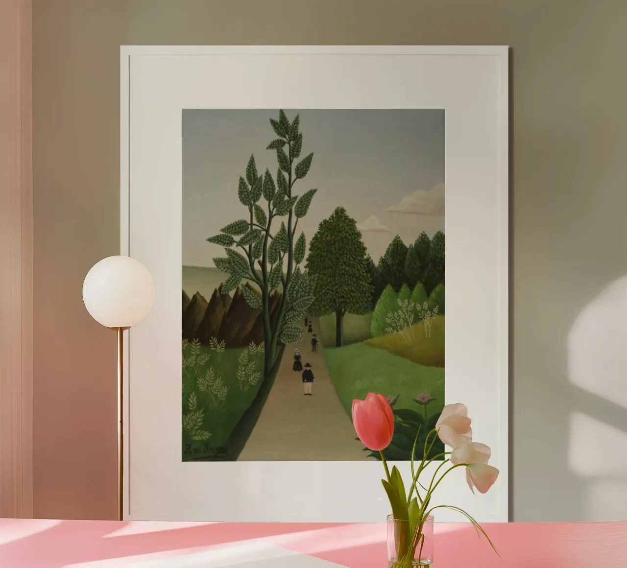 strada in mezzo alle colline poster con telaio in alluminio da taylor shop