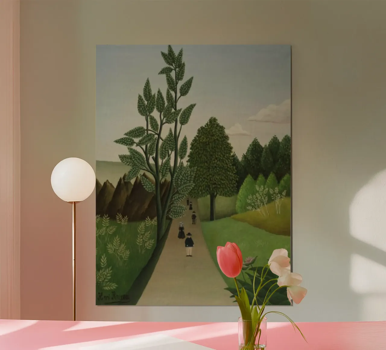 strada in mezzo alle colline poster con telaio in alluminio da taylor shop