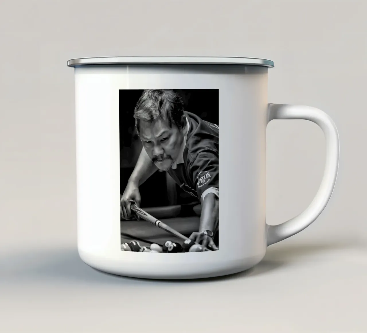 Efren Reyes tazza in smalto da Low poly art
