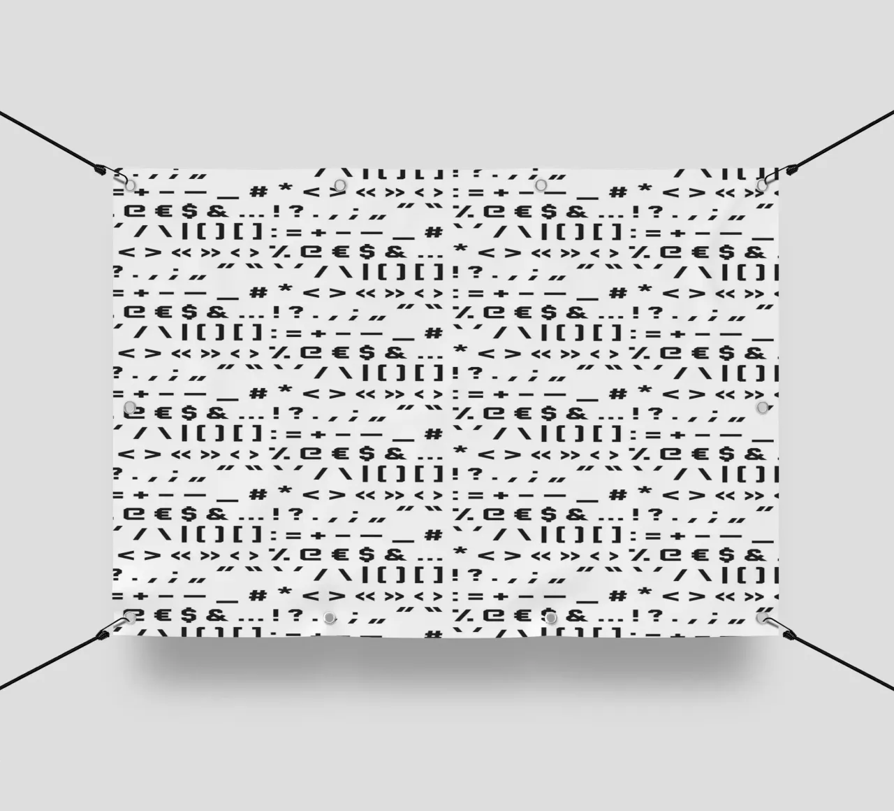 Typography Special Characters Pattern #1 telo in pvc da kathrinmay