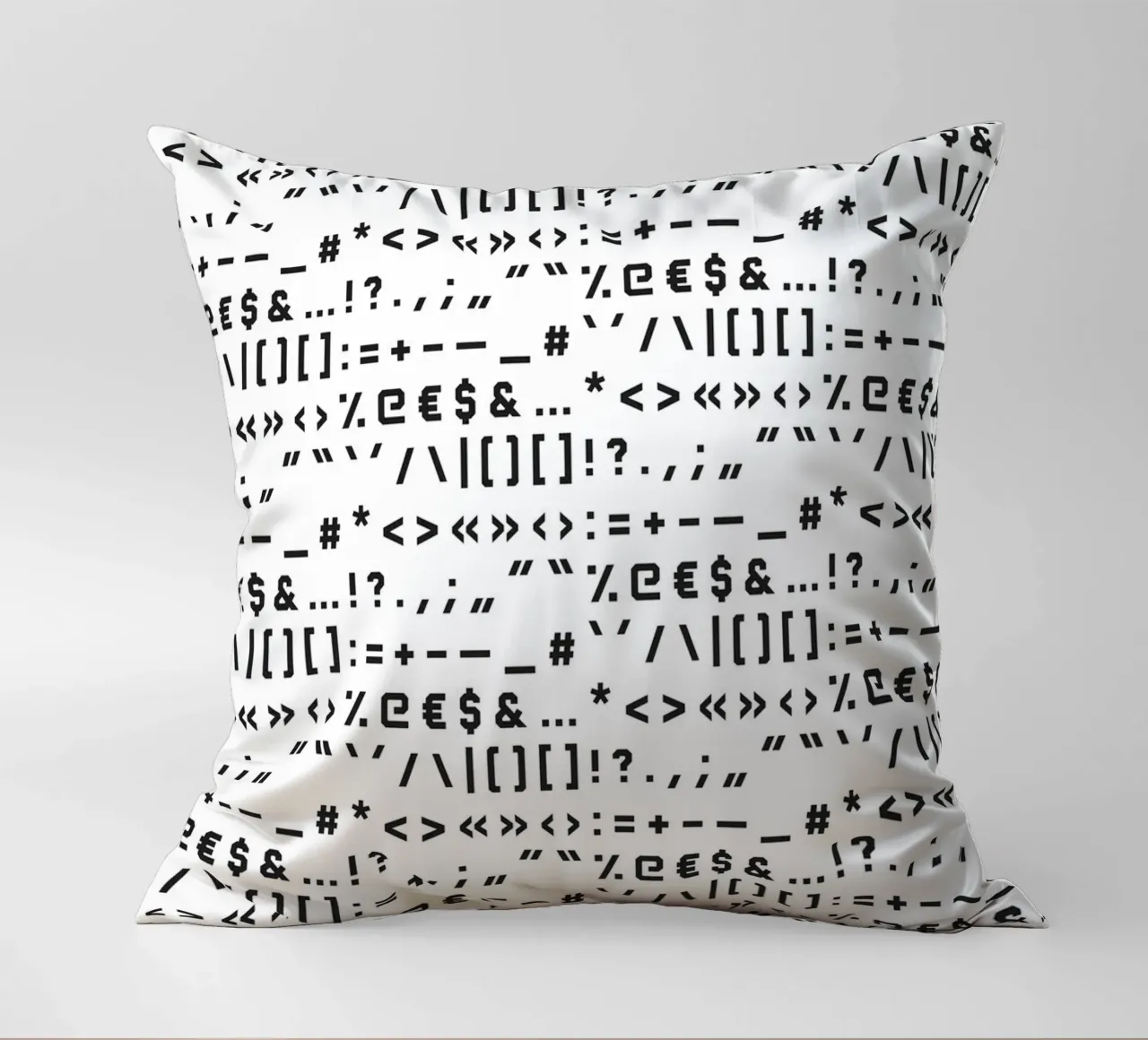 Typography Special Characters Pattern #1 cuscino da kathrinmay