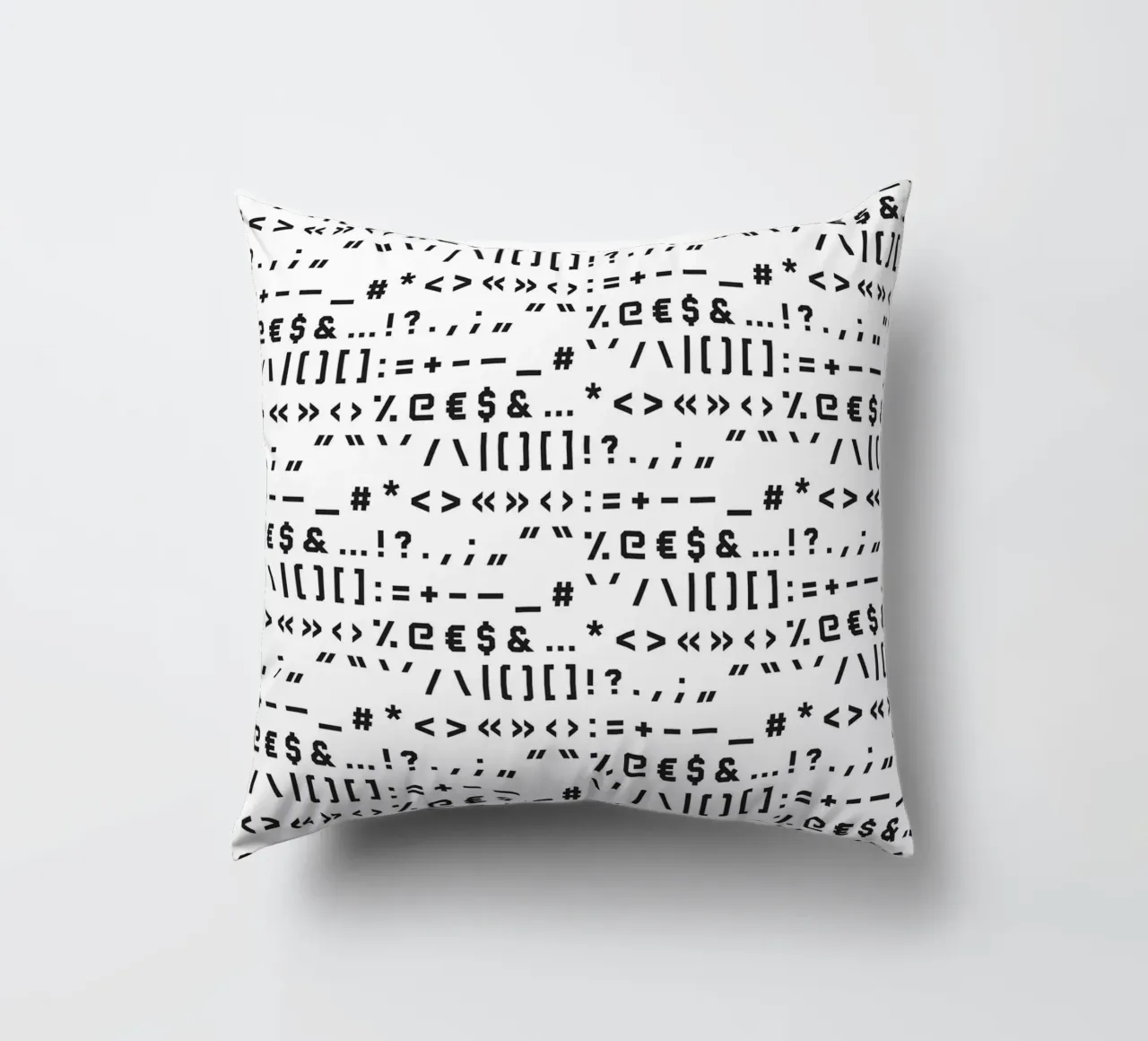 Typography Special Characters Pattern #1 cuscino da kathrinmay