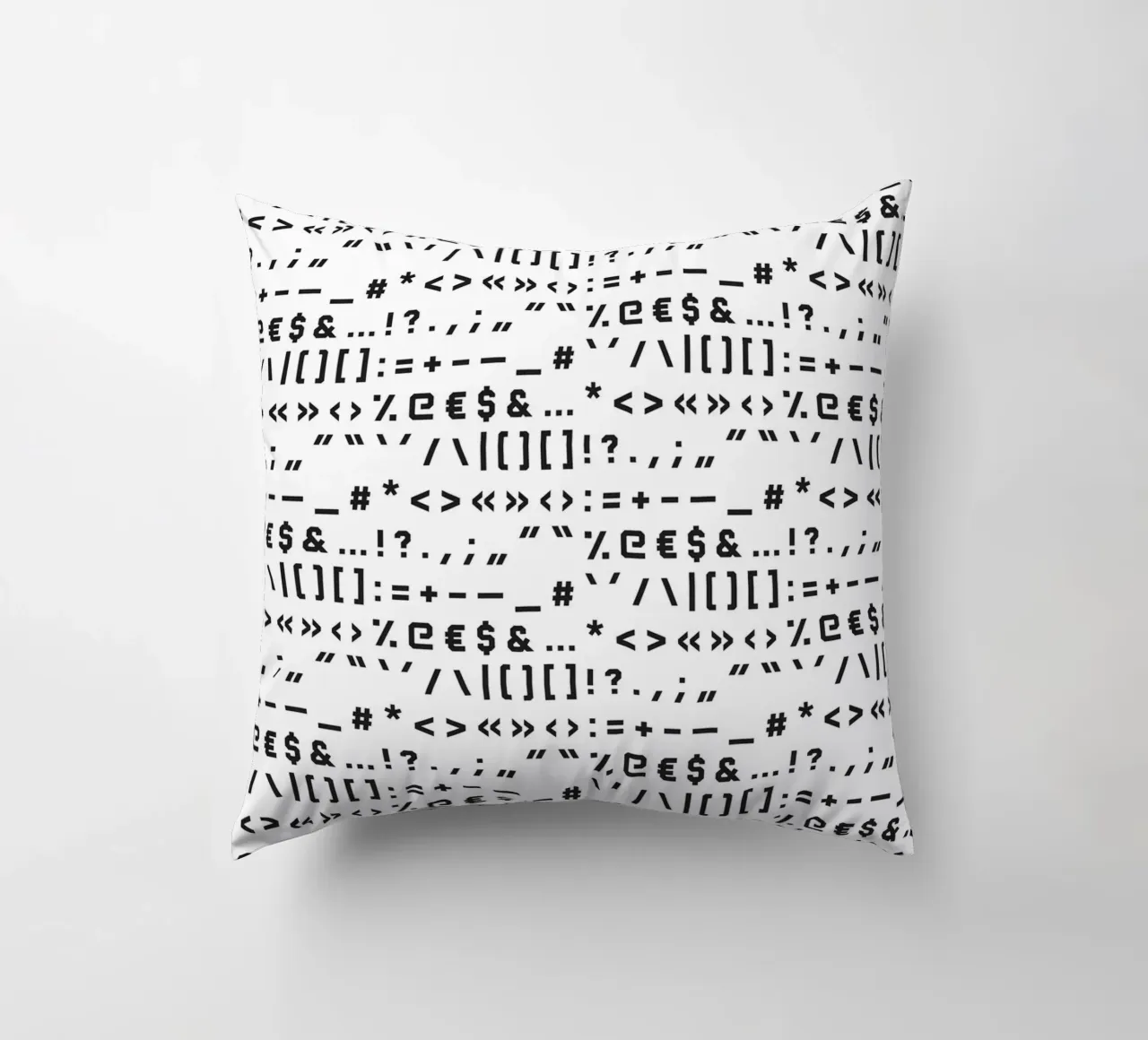 Typography Special Characters Pattern #1 cuscino da kathrinmay