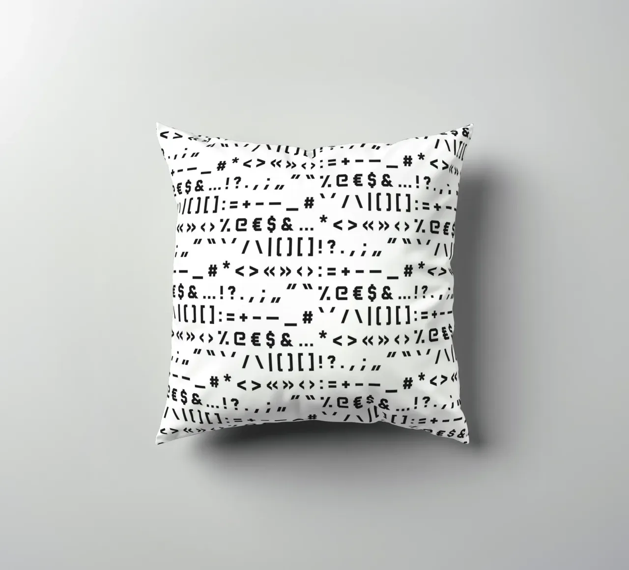 Typography Special Characters Pattern #1 cuscino da kathrinmay