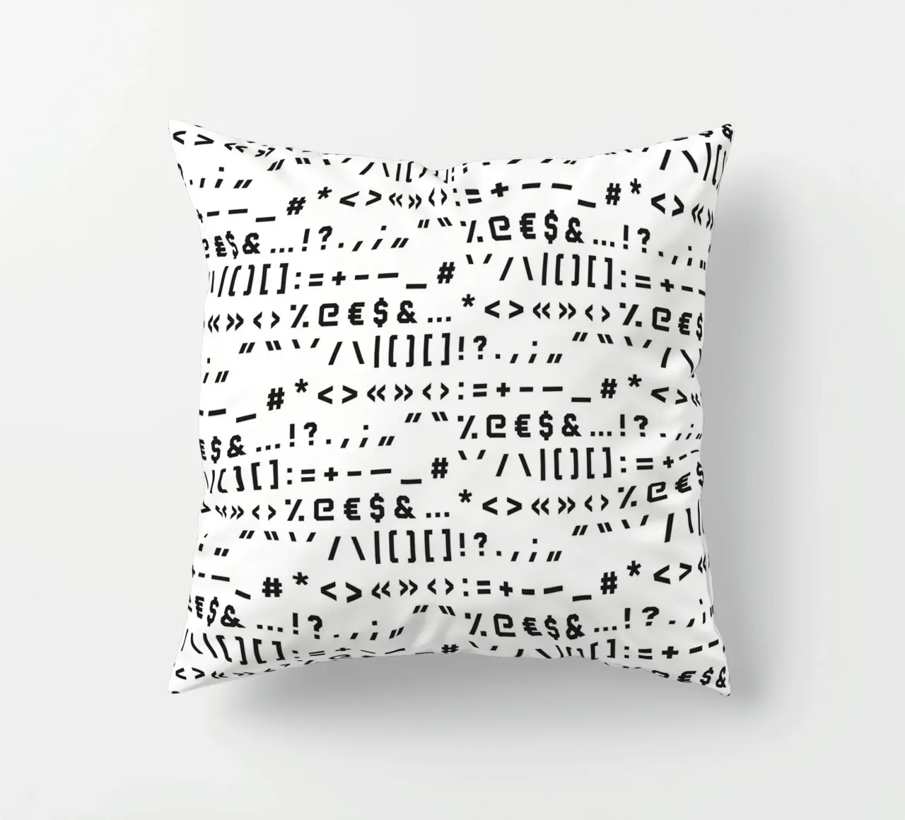 Typography Special Characters Pattern #1 cuscino da kathrinmay