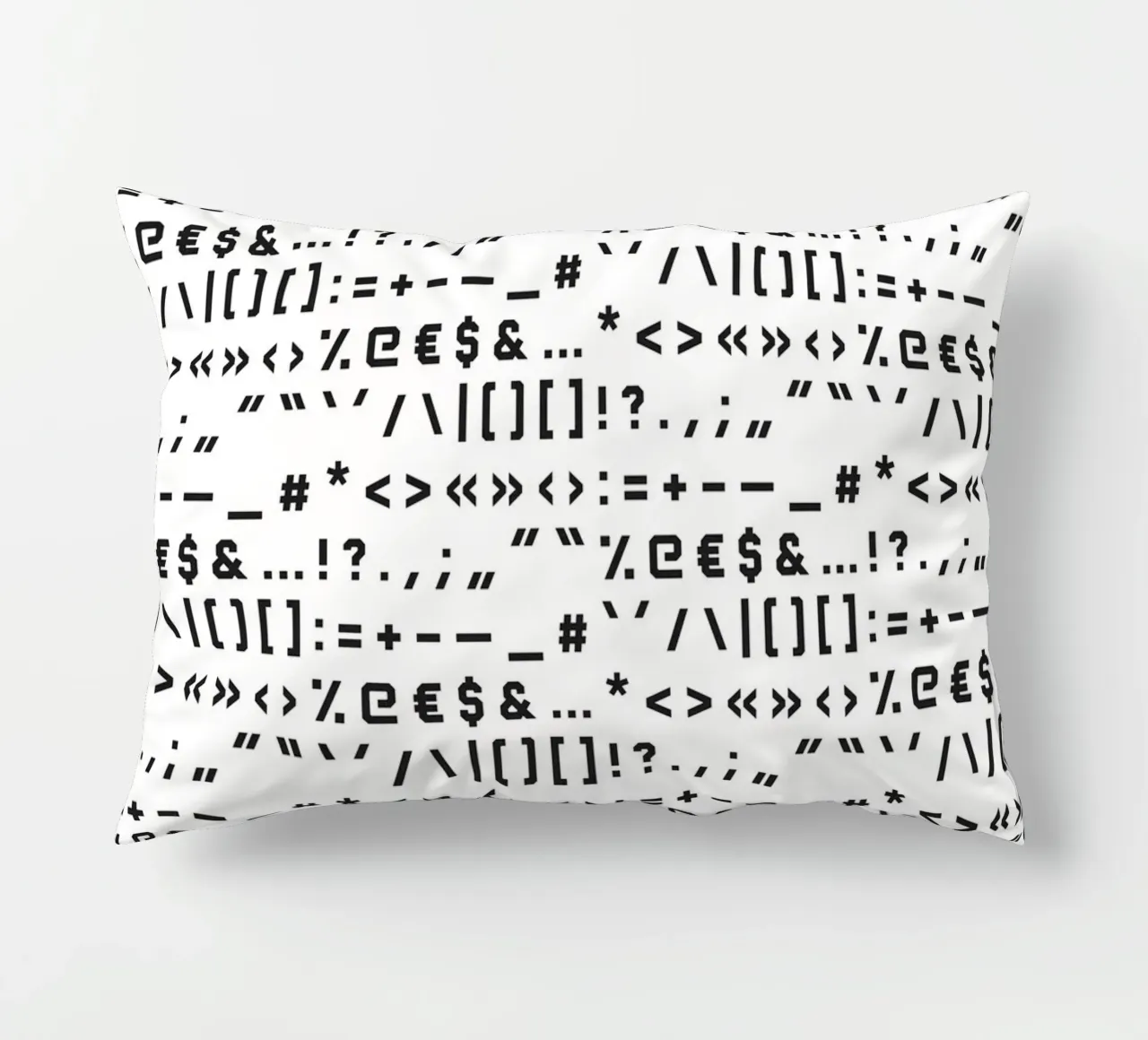 Typography Special Characters Pattern #1 cuscino da kathrinmay