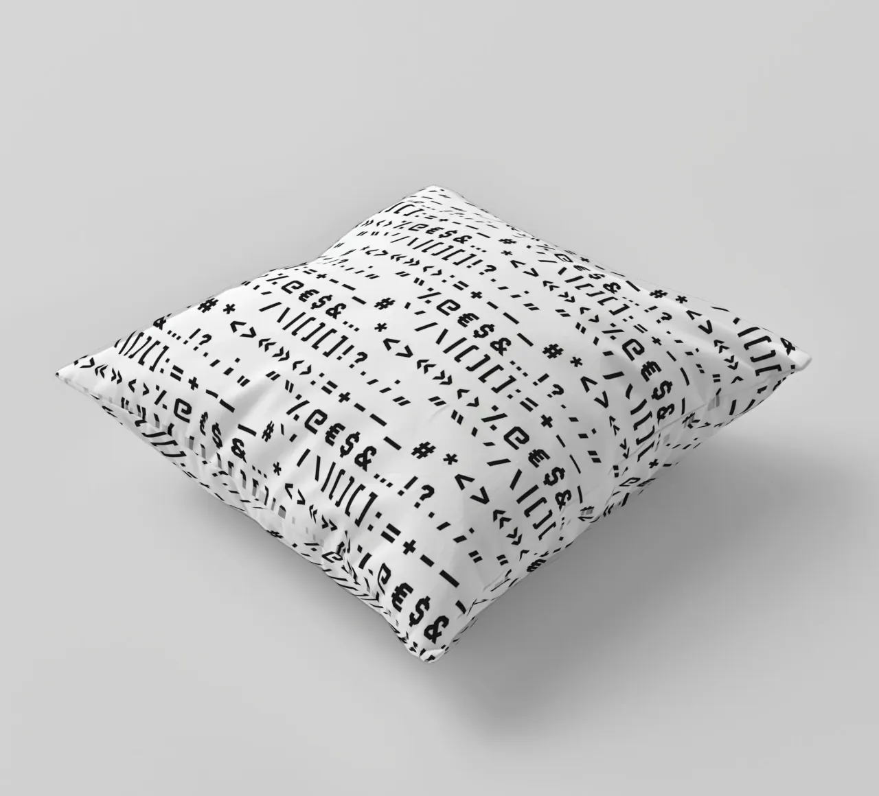 Typography Special Characters Pattern #1 cuscino da kathrinmay