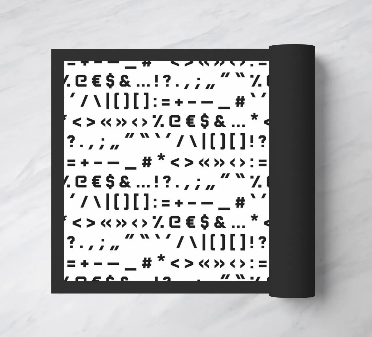 Typography Special Characters Pattern #1 doormat by kathrinmay