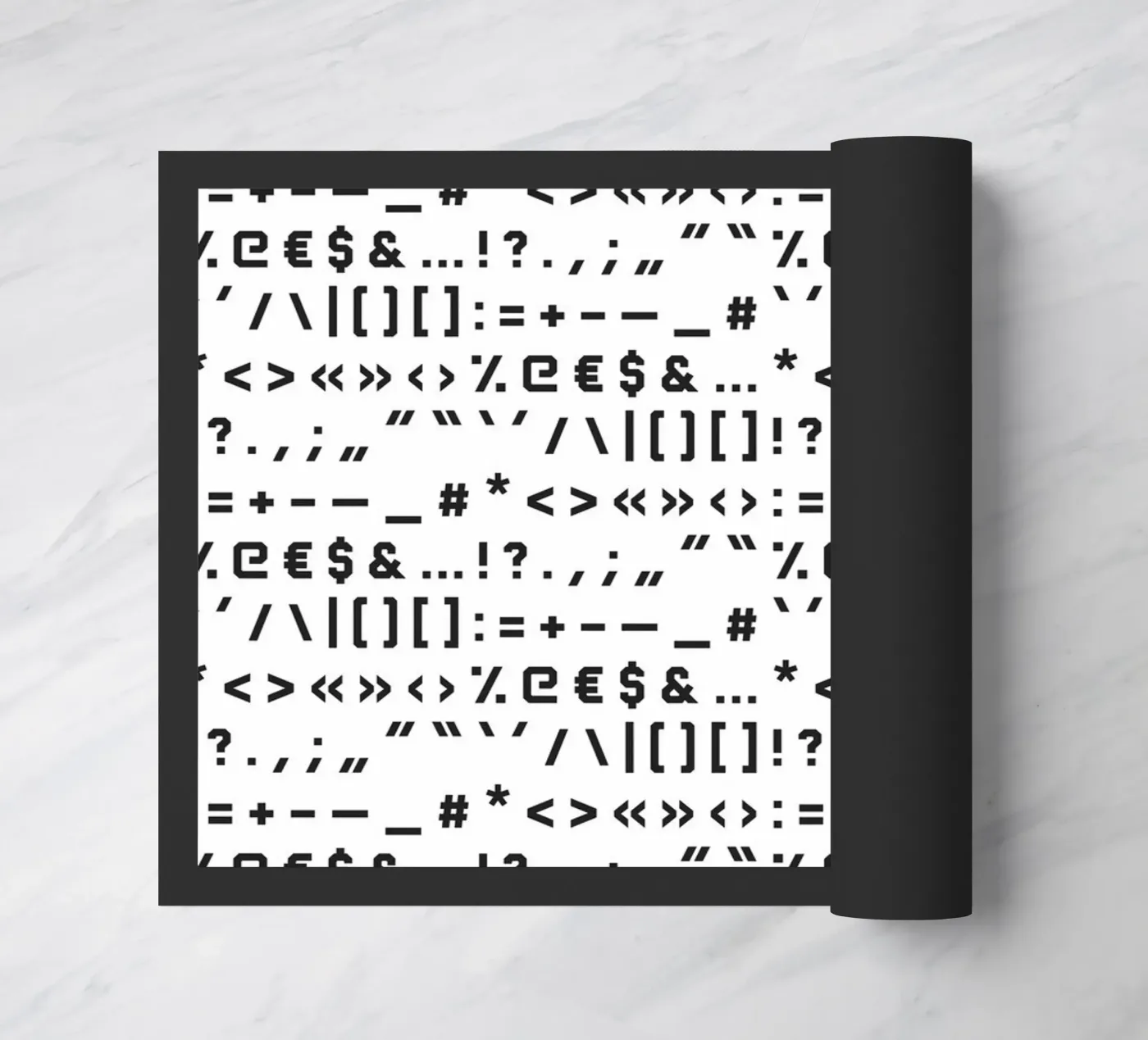 Typography Special Characters Pattern #1 deurmat van kathrinmay