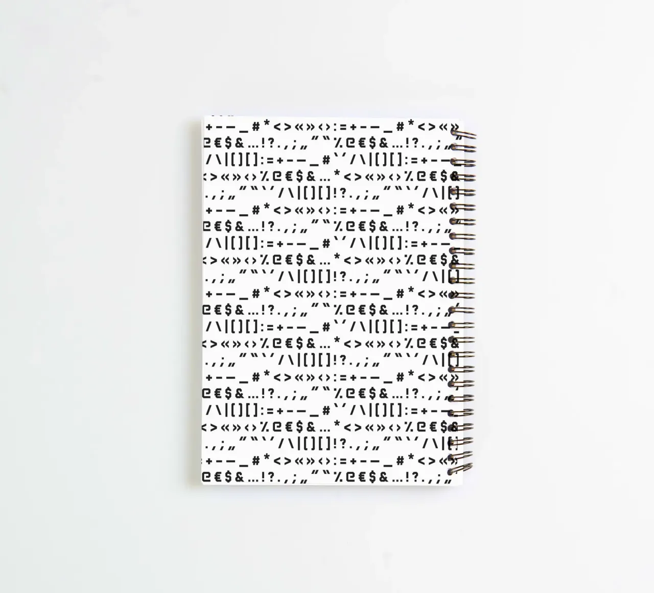 Typography Special Characters Pattern #1 diario ad anelli da kathrinmay
