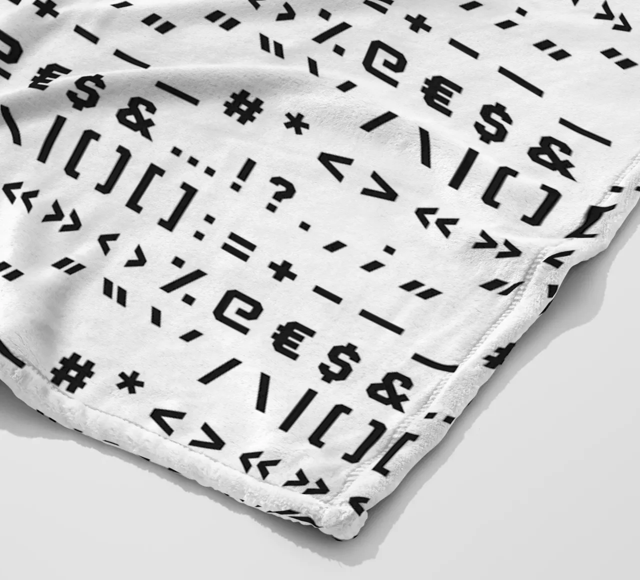 Typography Special Characters Pattern #1 coperta in pile da kathrinmay