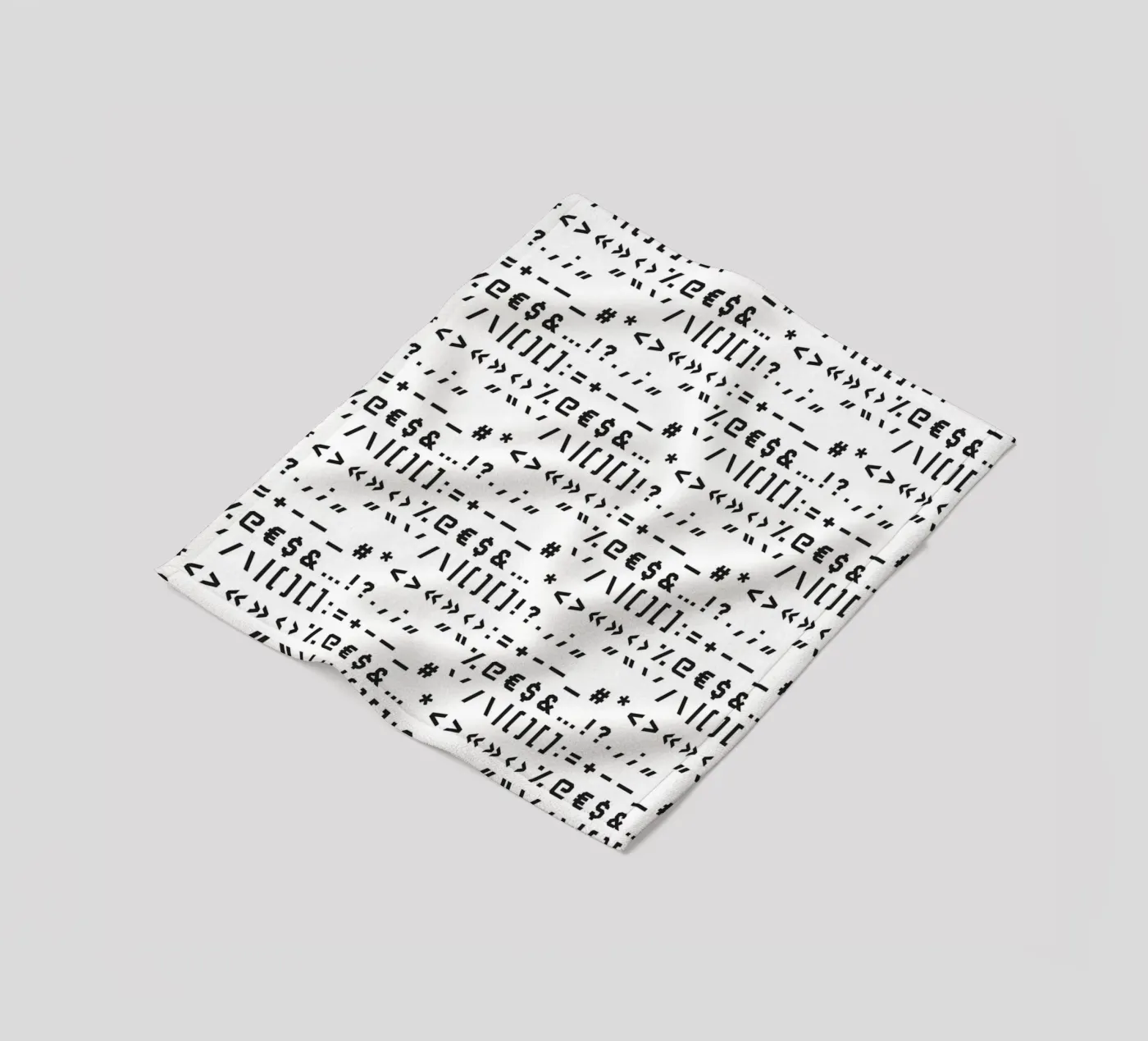 Typography Special Characters Pattern #1 Fleecedecke von kathrinmay