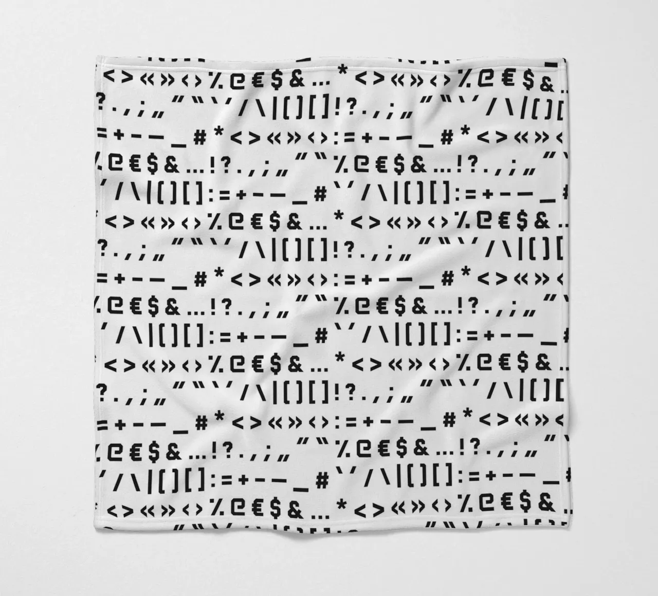 Typography Special Characters Pattern #1 coperta in pile da kathrinmay