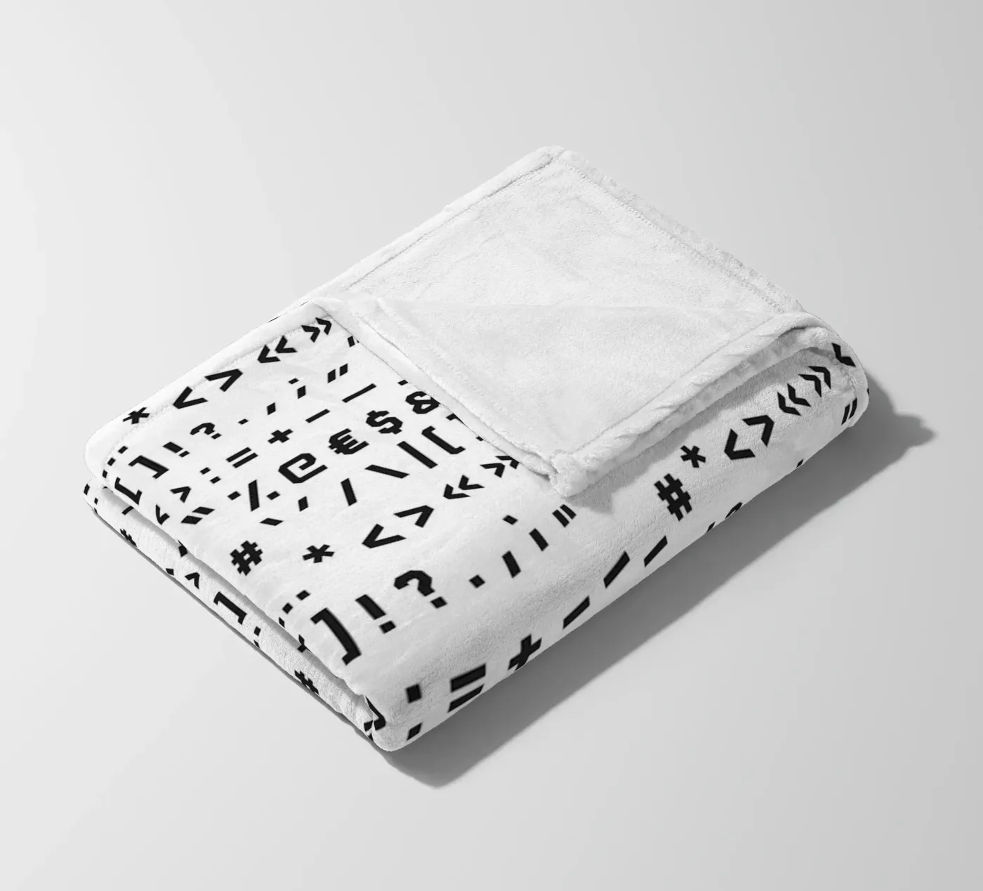 Typography Special Characters Pattern #1 Fleecedecke von kathrinmay
