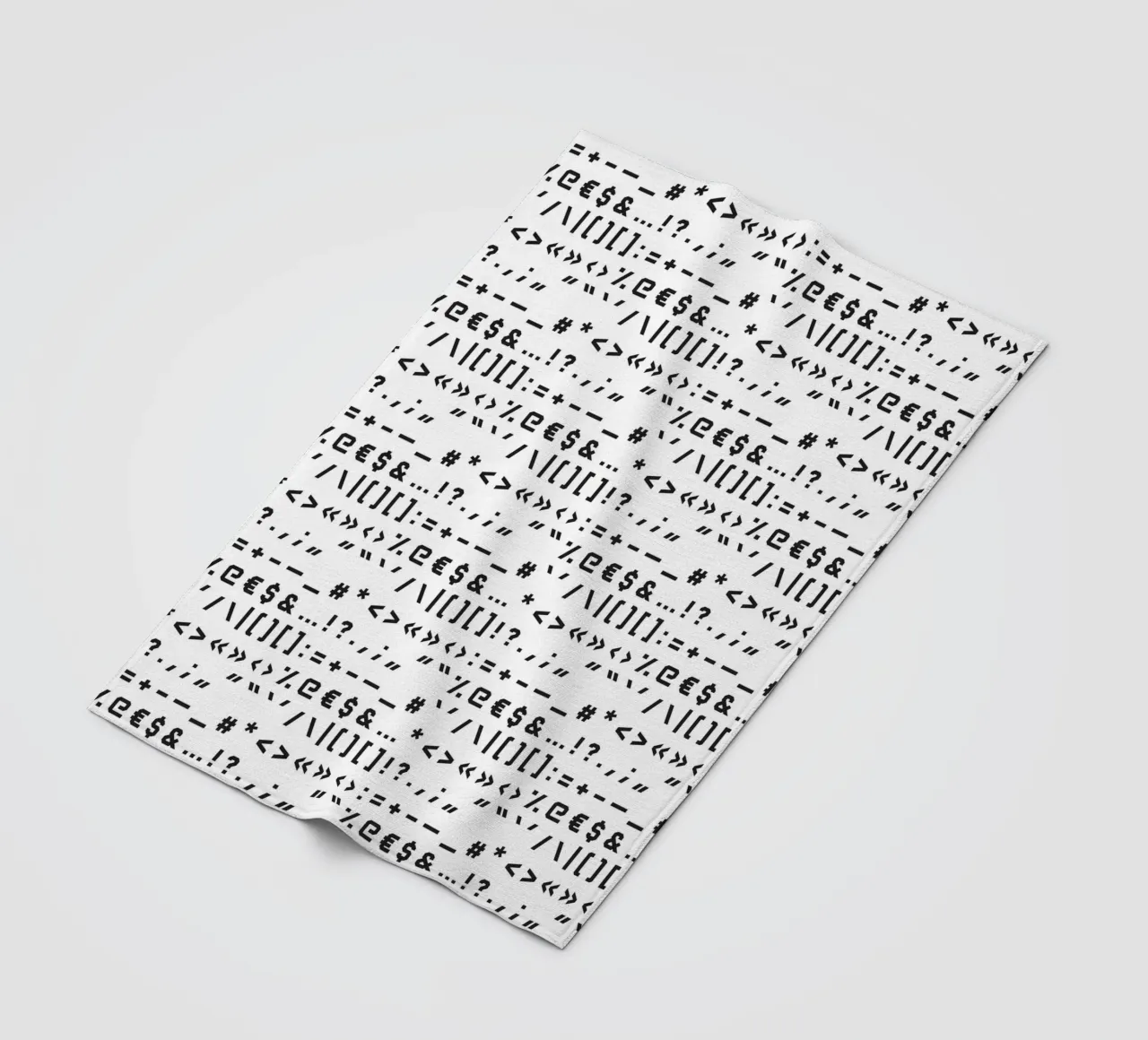 Typography Special Characters Pattern #1 coperta in pile da kathrinmay
