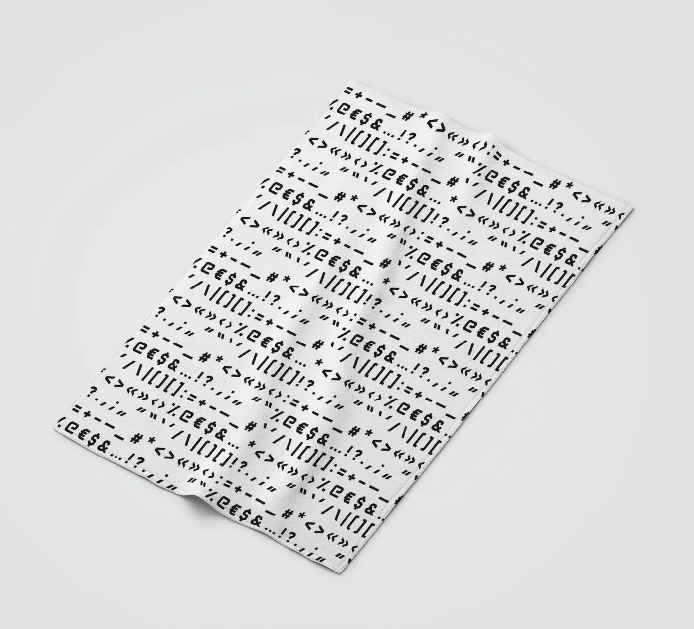 Typography Special Characters Pattern #1 Fleecedecke von kathrinmay