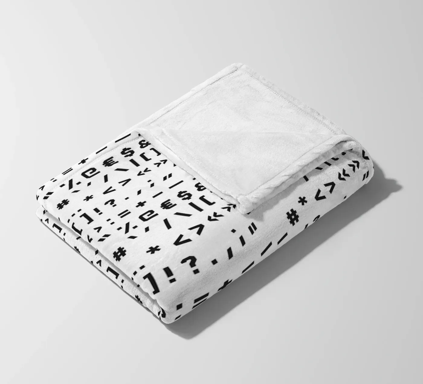 Typography Special Characters Pattern #1 Fleecedecke von kathrinmay