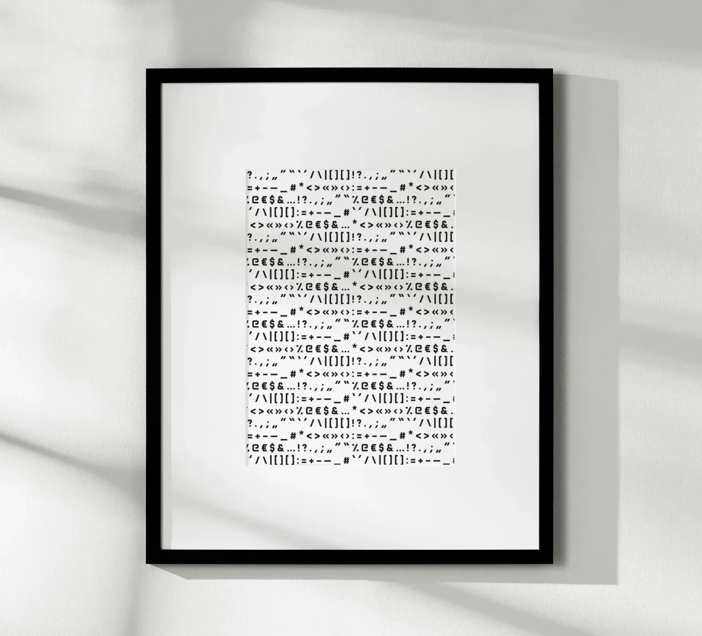 Typography Special Characters Pattern #1 poster van kathrinmay