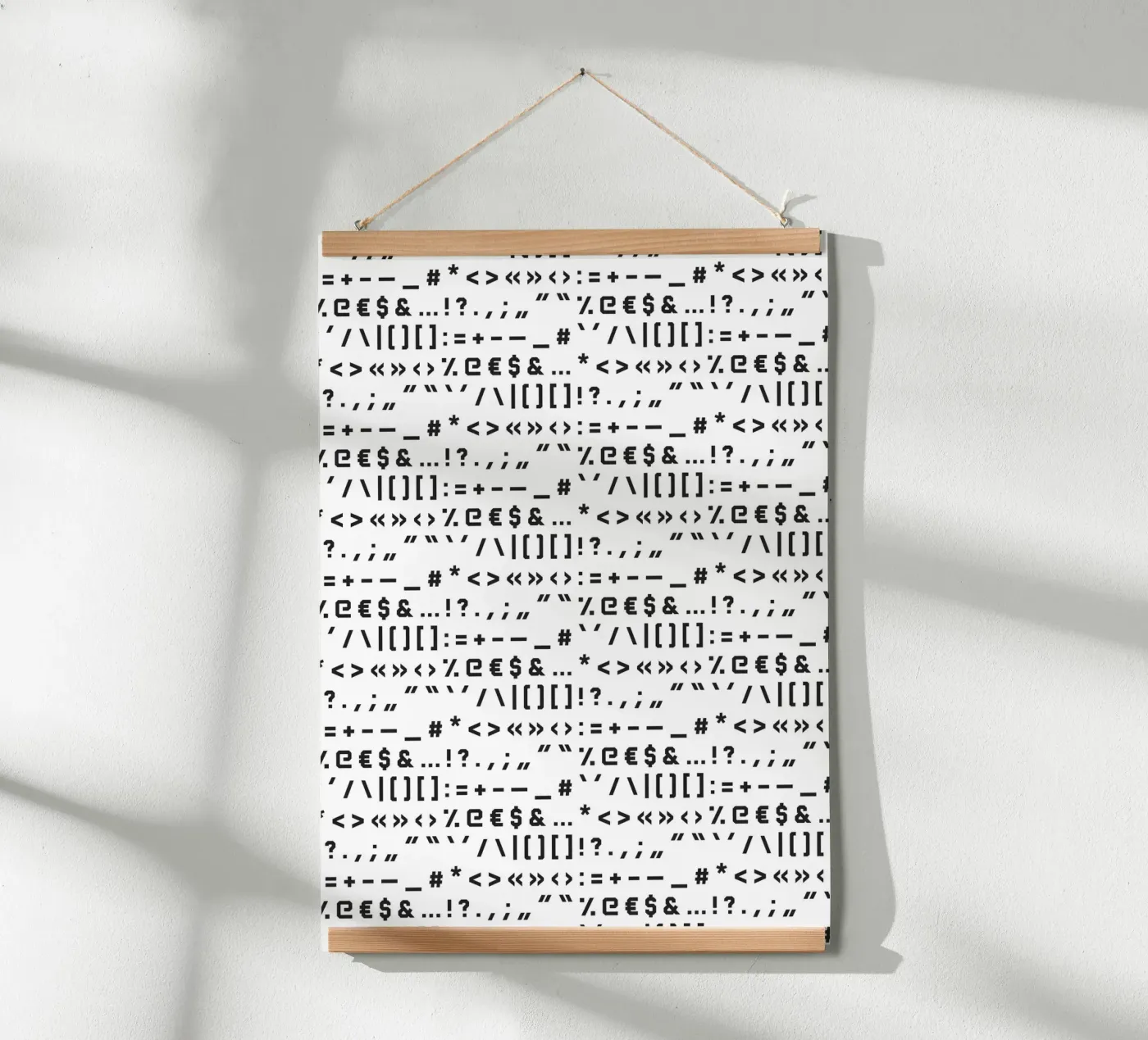 Typography Special Characters Pattern #1 poster van kathrinmay