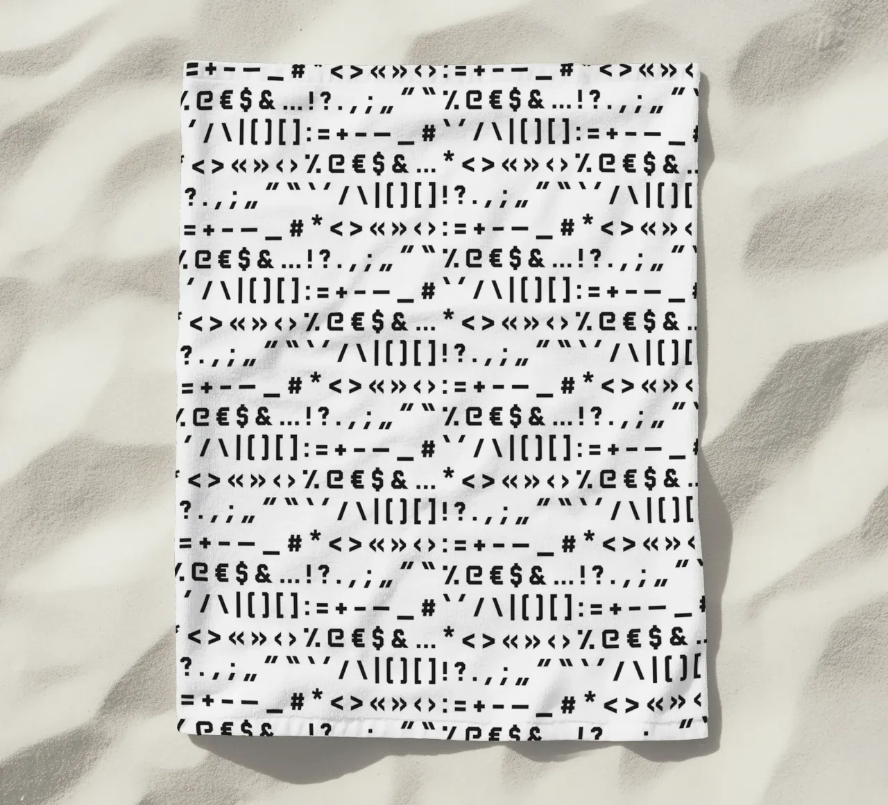 Typography Special Characters Pattern #1 telo mare da kathrinmay