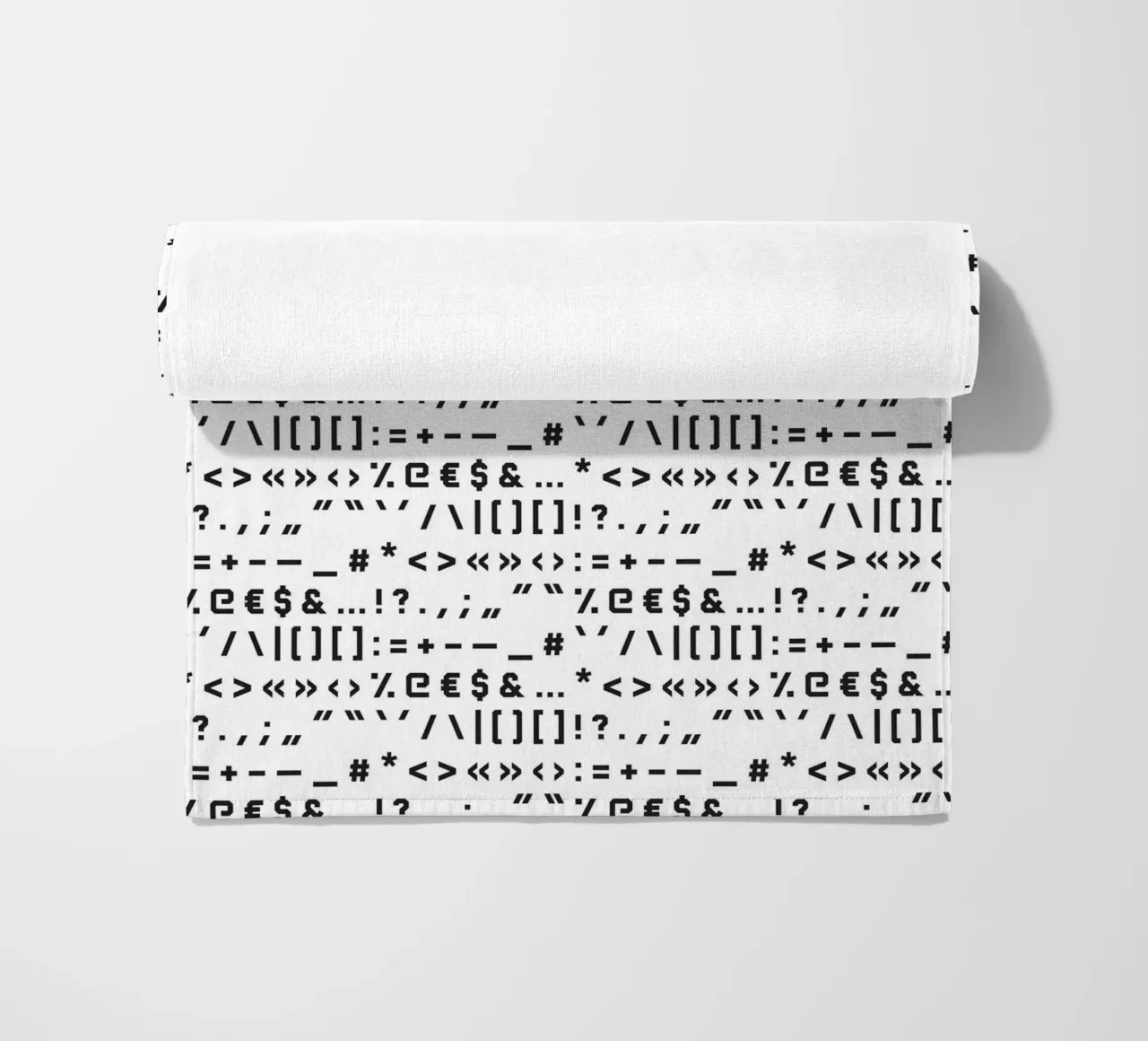 Typography Special Characters Pattern #1 telo mare da kathrinmay