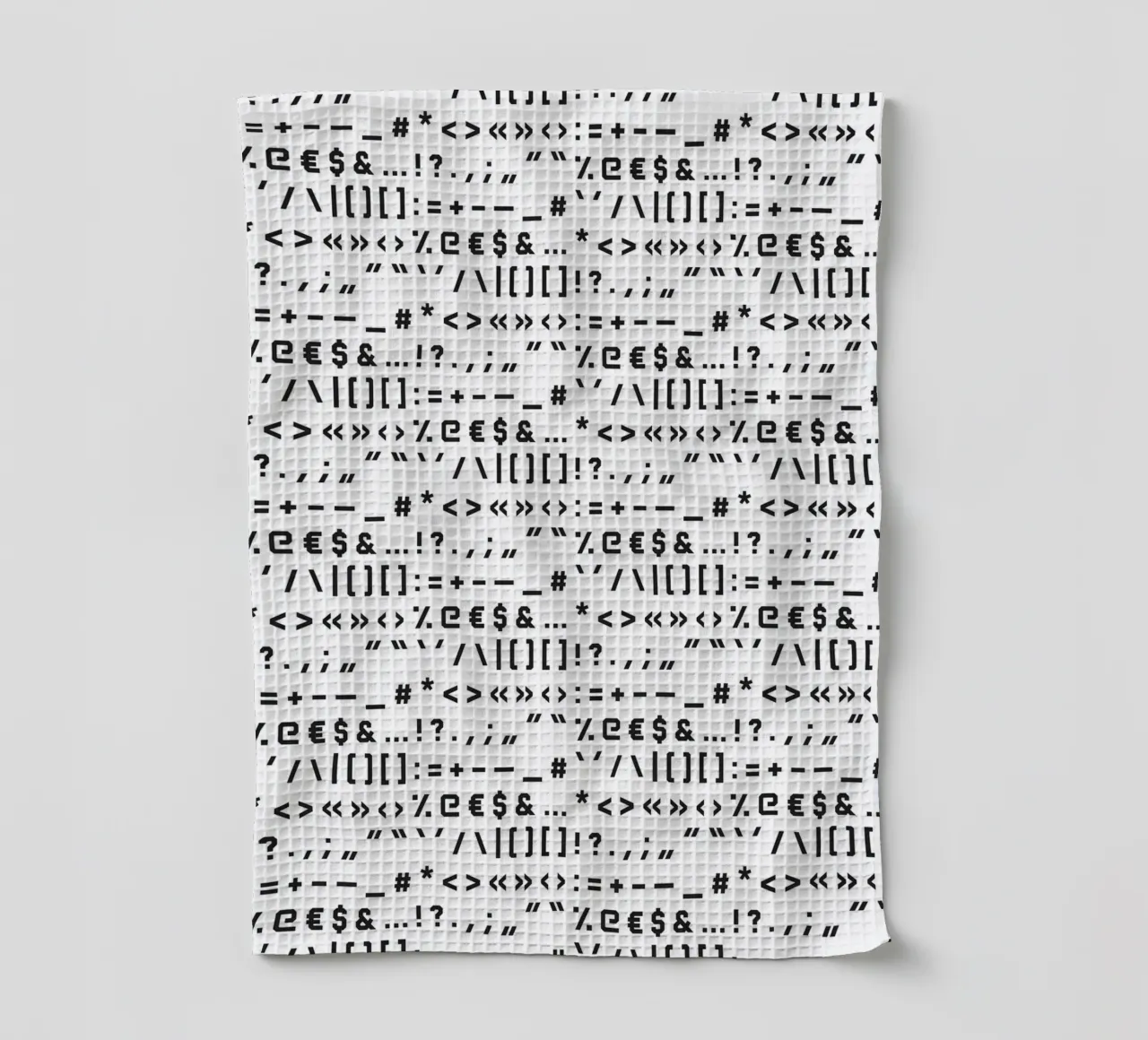 Typography Special Characters Pattern #1 canovaccio da cucina da kathrinmay