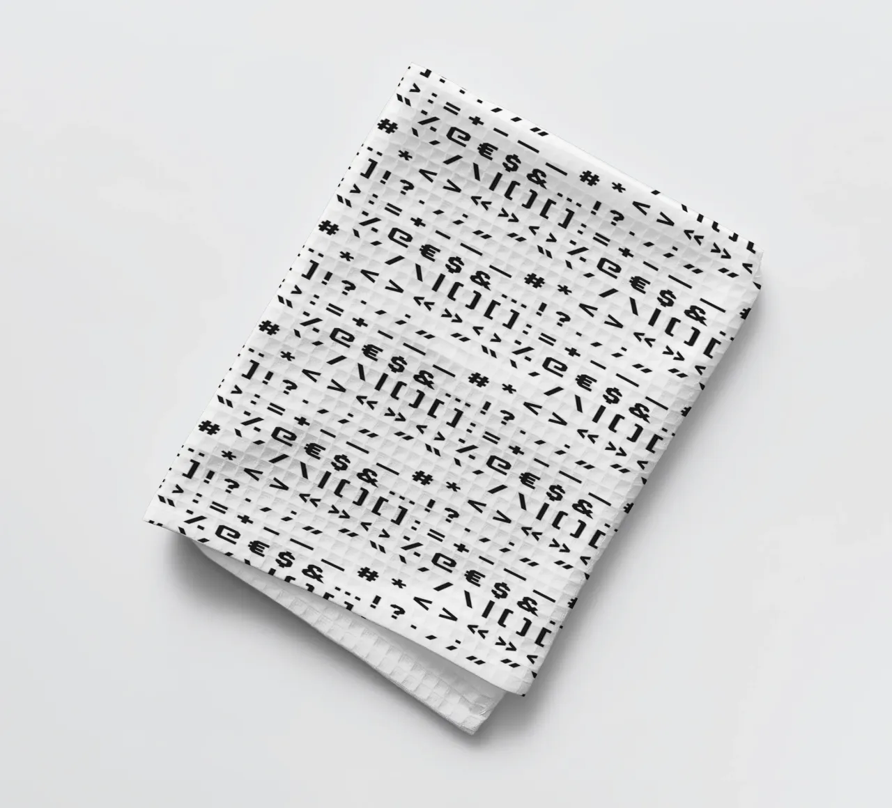 Typography Special Characters Pattern #1 canovaccio da cucina da kathrinmay