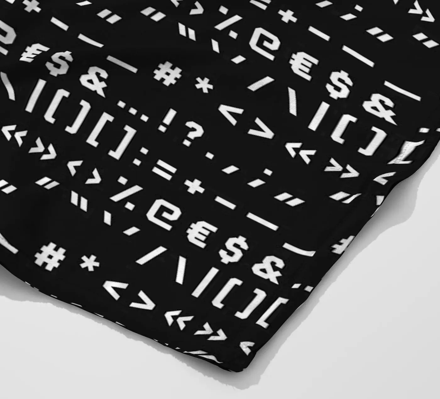 Typography Special Characters Pattern #2 Fleecedecke von kathrinmay